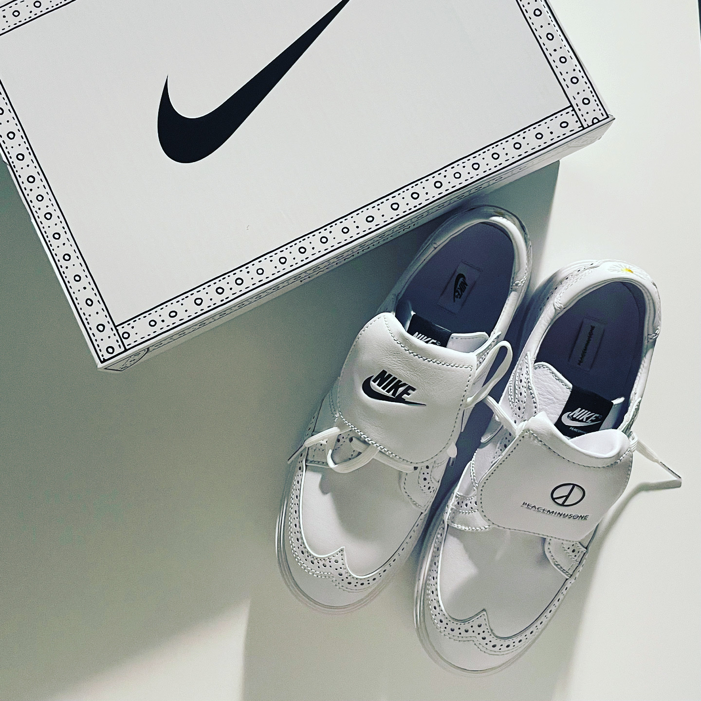 Nike x Peaceminusone Kwondo1 White 착용 스타일 - 2