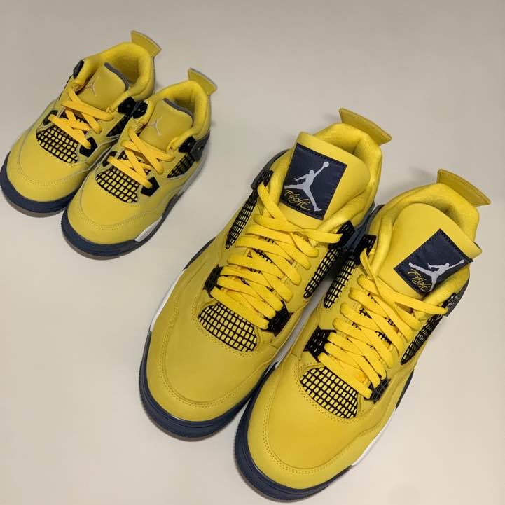 Jordan 4 Retro Tour Yellow, (TD) Jordan 4 Retro Tour Yellow 착용 스타일