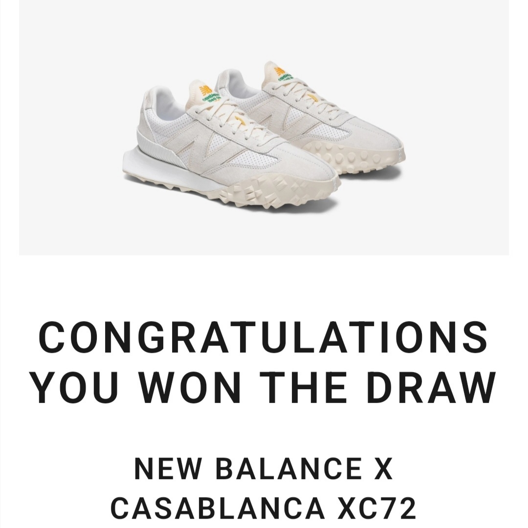 New Balance x Casablanca XC-72 Marshmallow Brilliant White 착용 스타일