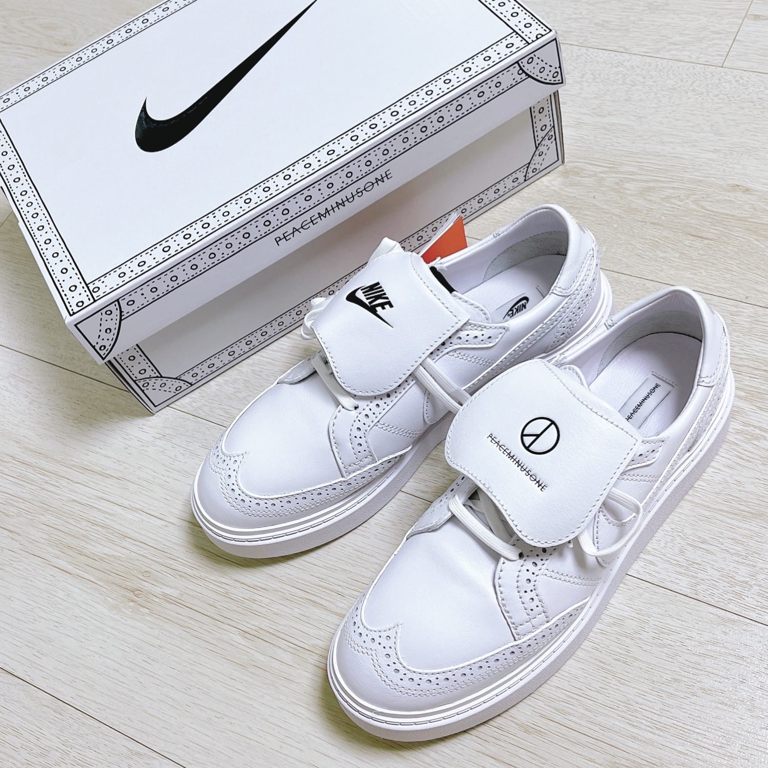 Nike x Peaceminusone Kwondo1 White 착용 스타일