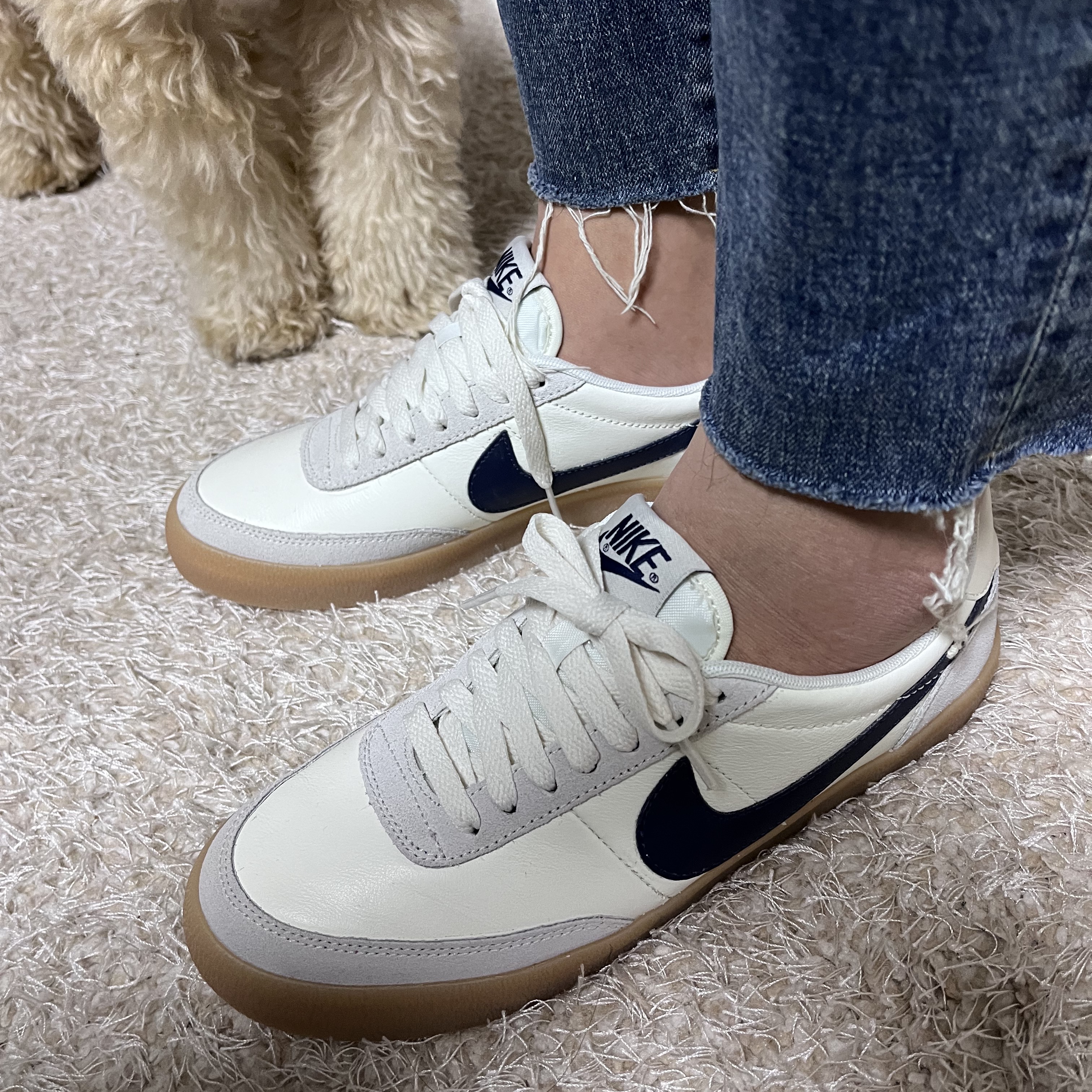 Nike x J.Crew Killshot 2 Sail Midnight Navy 착용 스타일 - 2