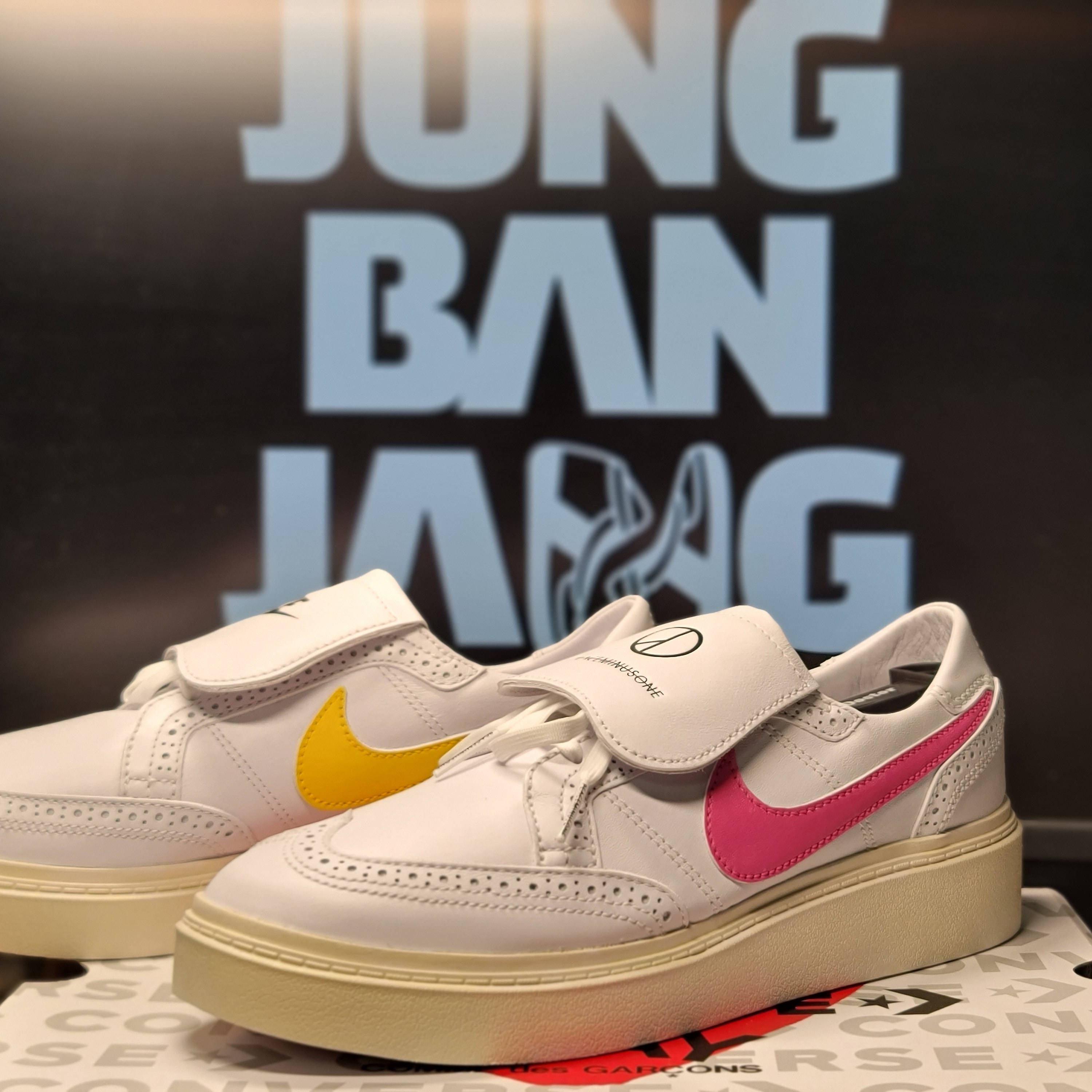 Nike x Peaceminusone Kwondo1 White 착용 스타일 - 2
