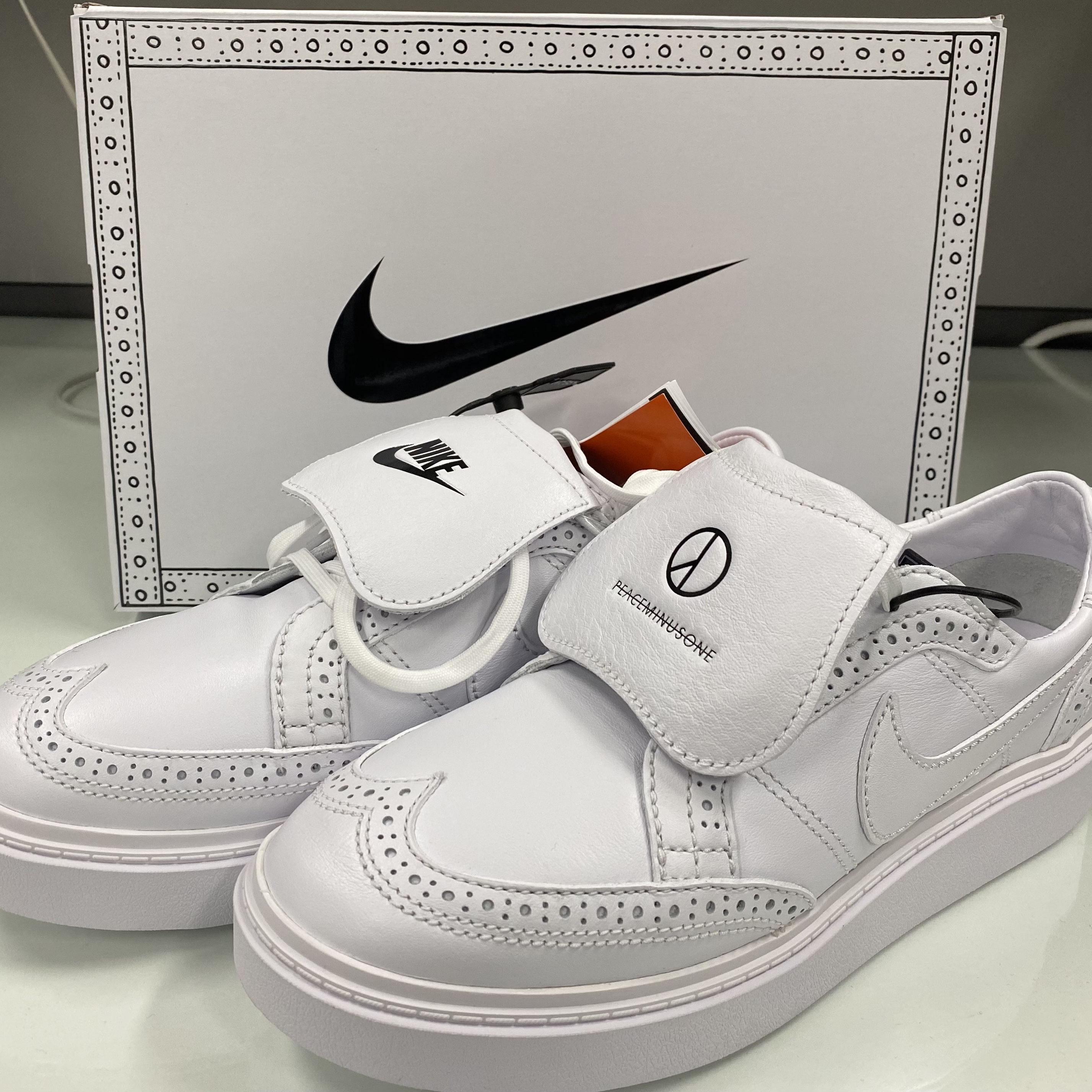 Nike x Peaceminusone Kwondo1 White 착용 스타일