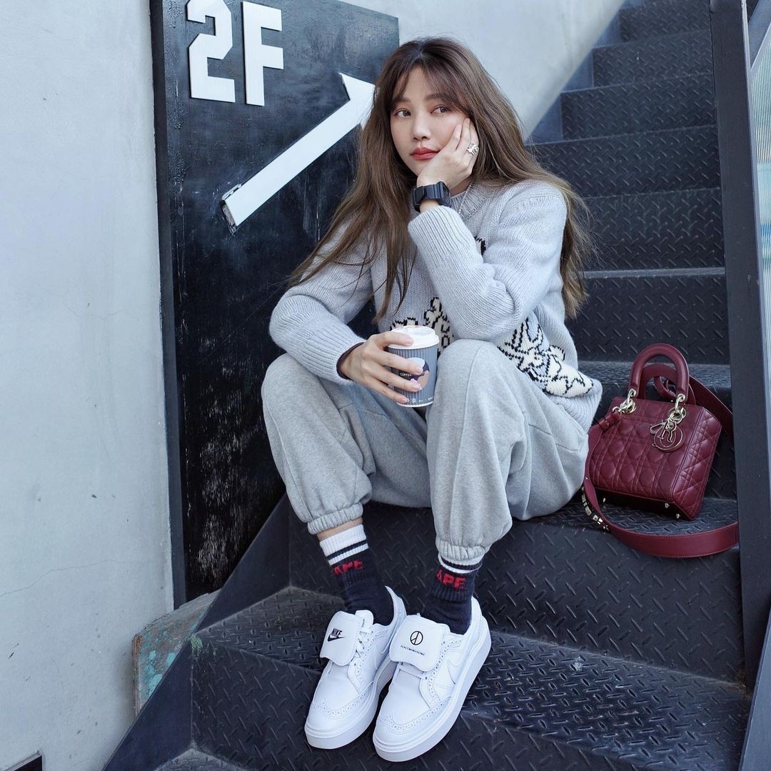Nike x Peaceminusone Kwondo1 White 착용 스타일 - 3