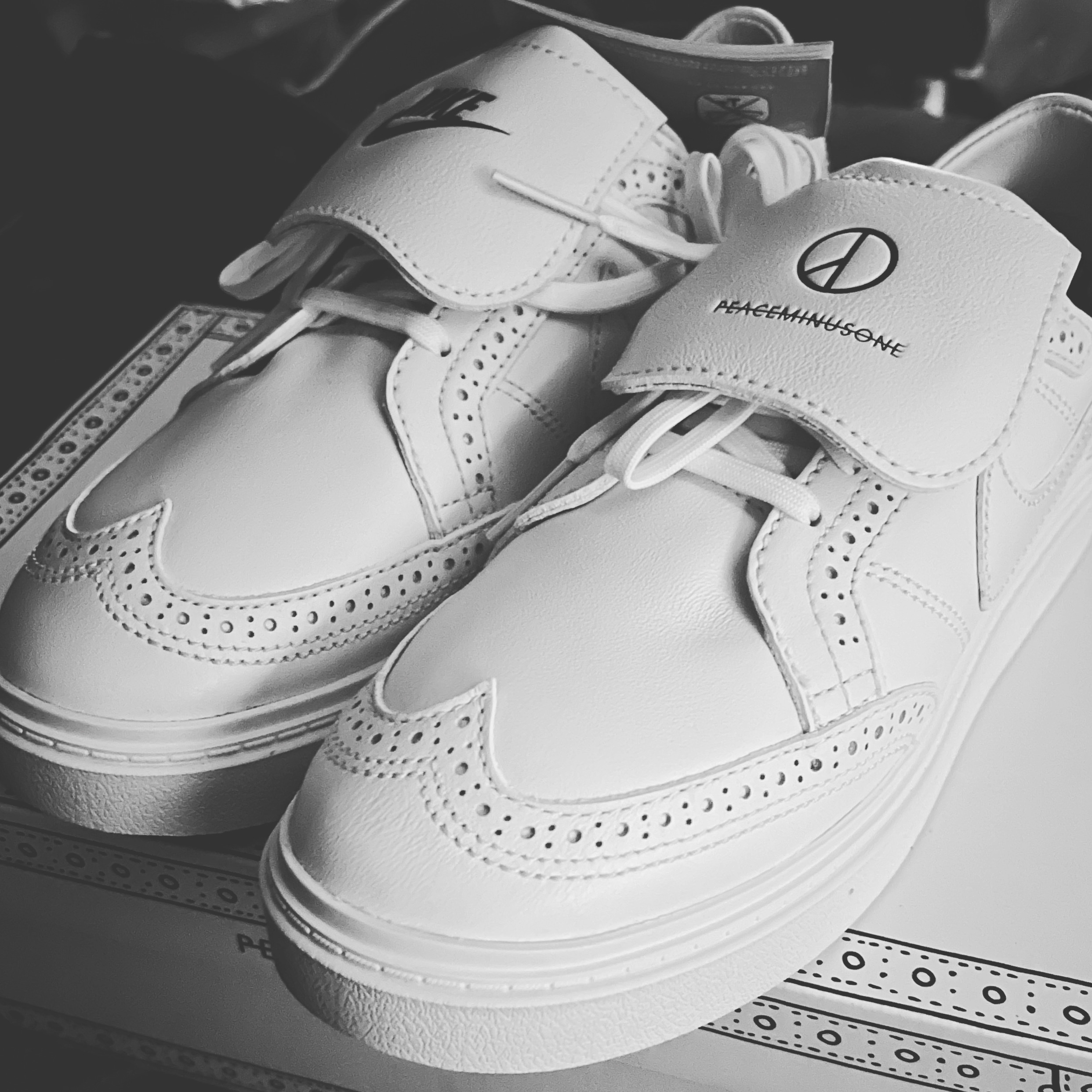 Nike x Peaceminusone Kwondo1 White 착용 스타일