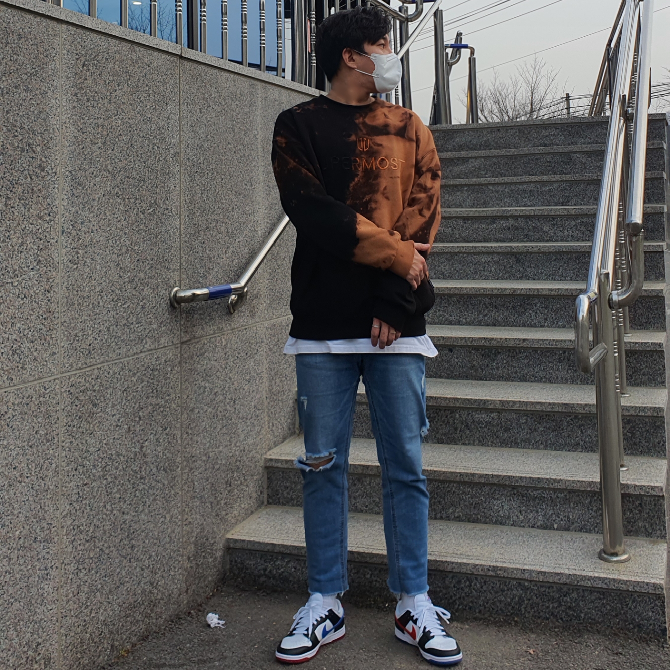 Nike Dunk Low SE Seoul 착용 스타일