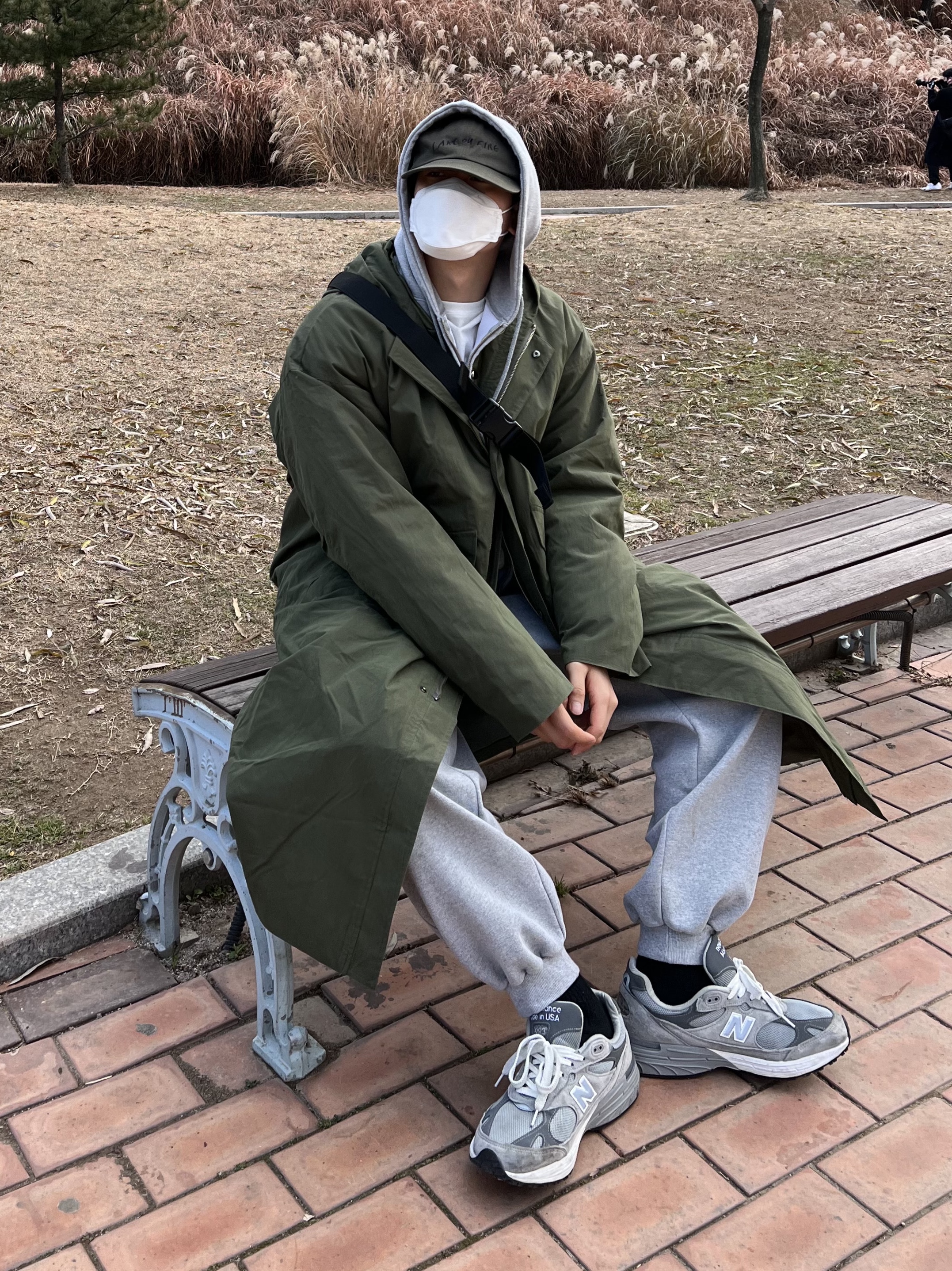 New Balance 993 Made in USA Grey - D Standard 착용 스타일 - 2