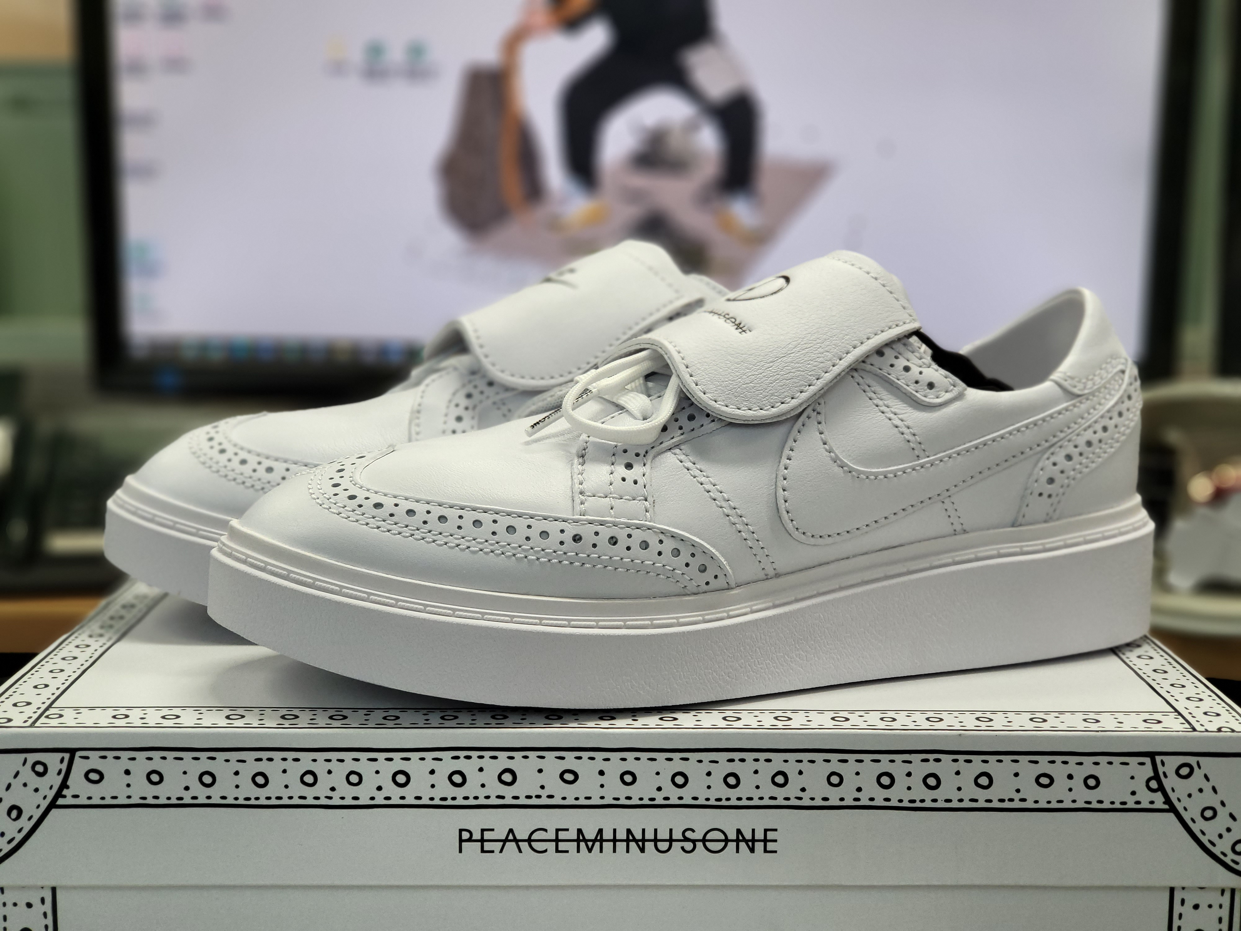 Nike x Peaceminusone Kwondo1 White 착용 스타일
