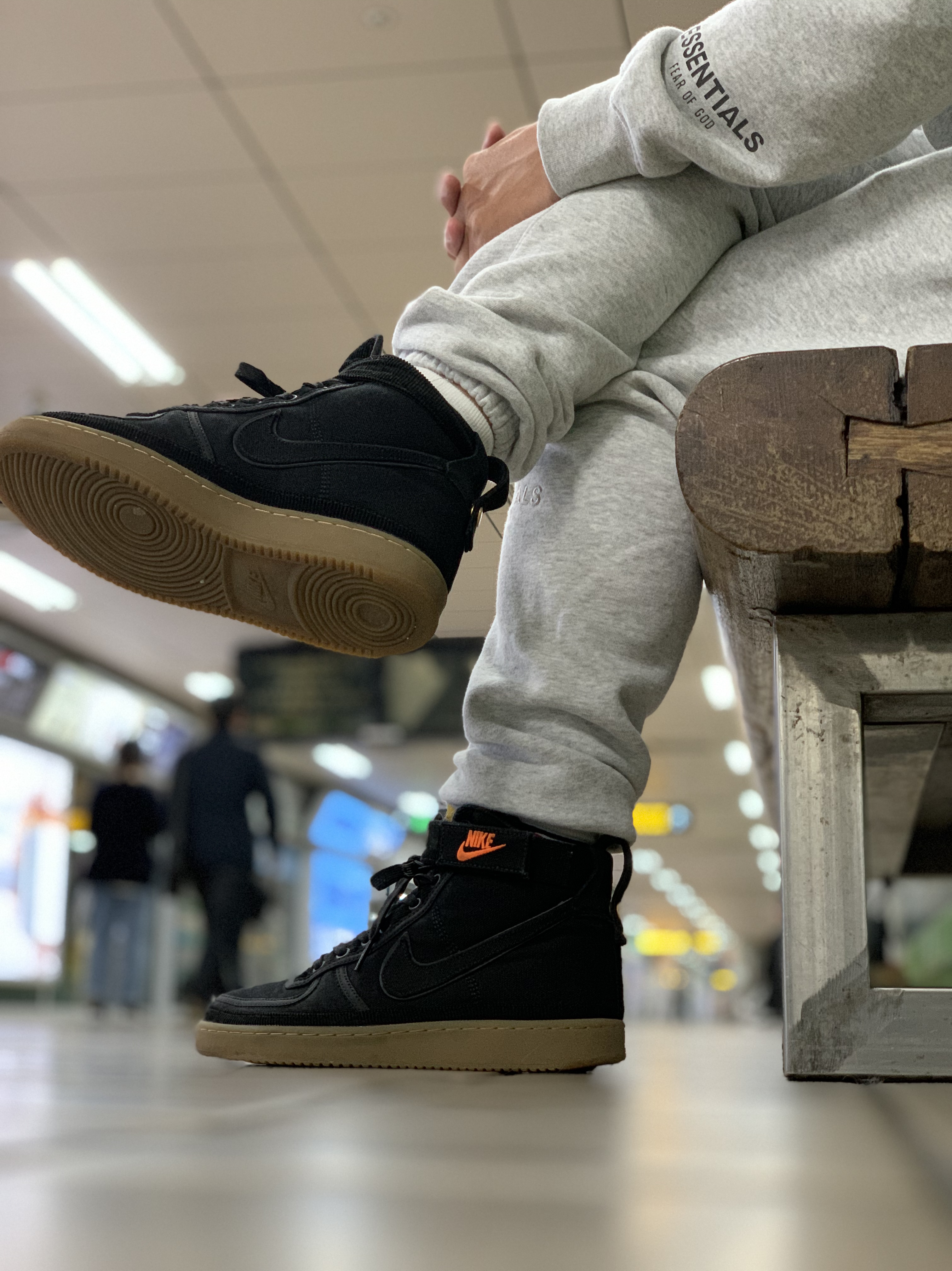 Nike x Carhartt WIP Vandal High Supreme Black 착용 스타일 - 1
