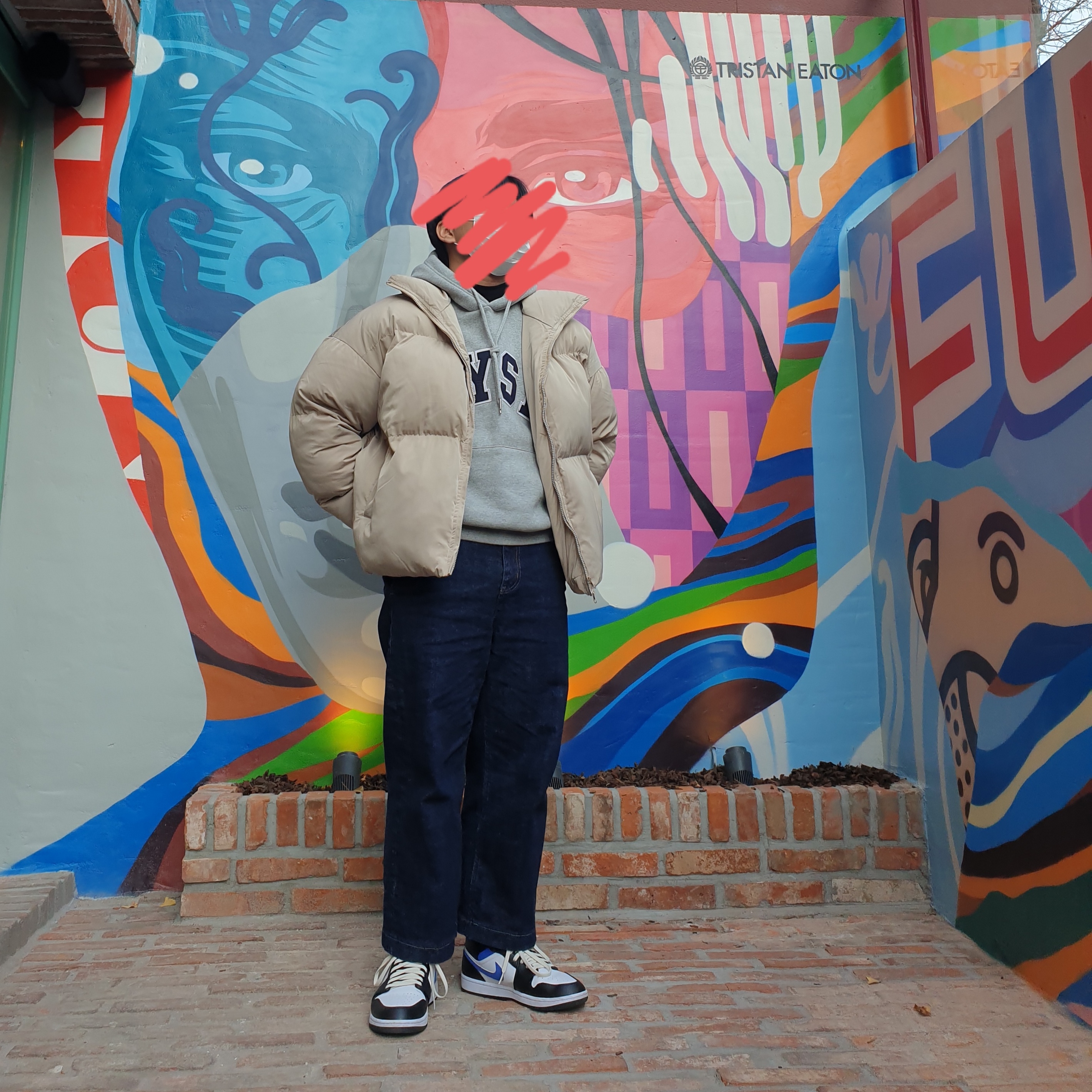 Jordan 1 Mid Racer Blue 착용 스타일 - 1