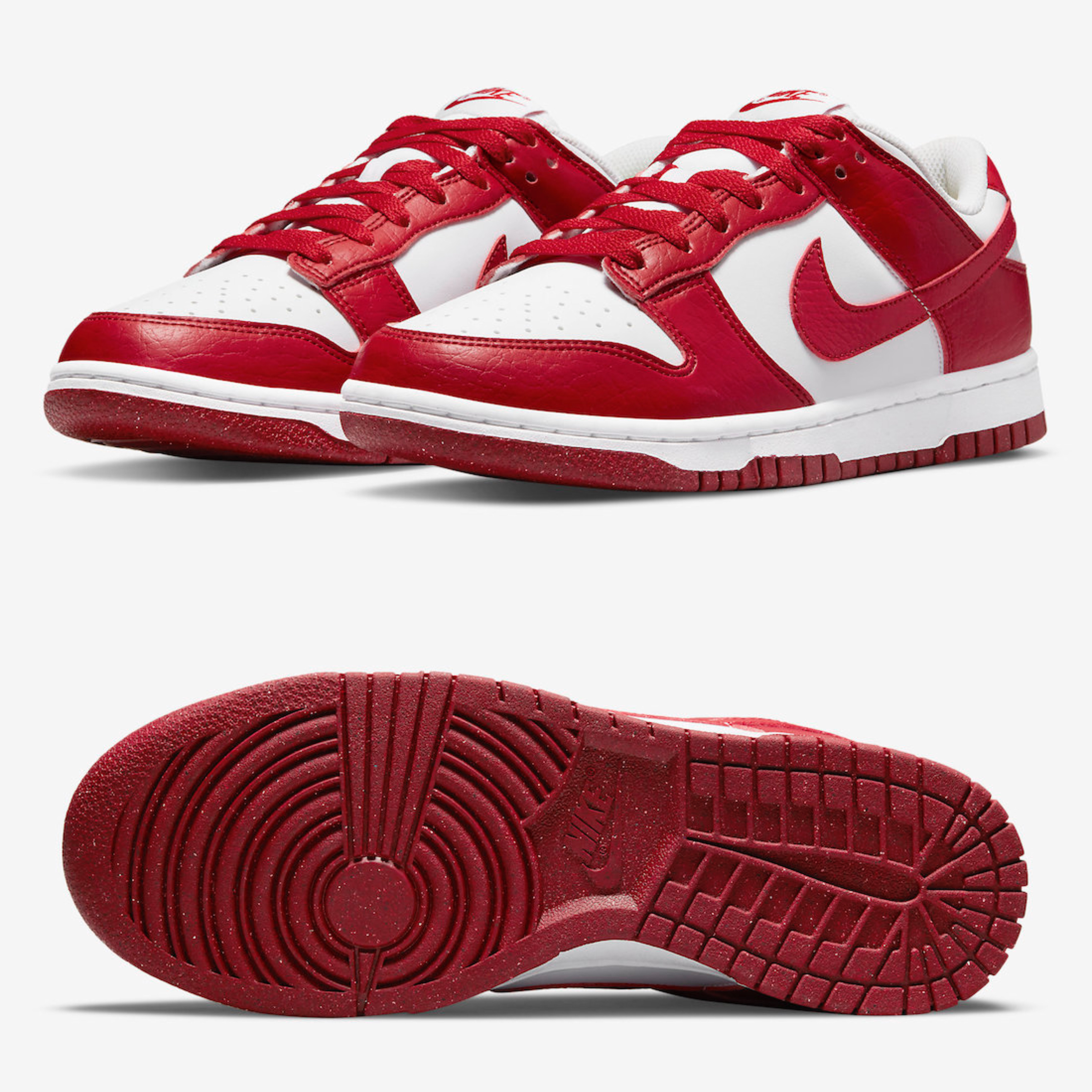 (W) Nike Dunk Low Next Nature Gym Red 착용 스타일 - 2