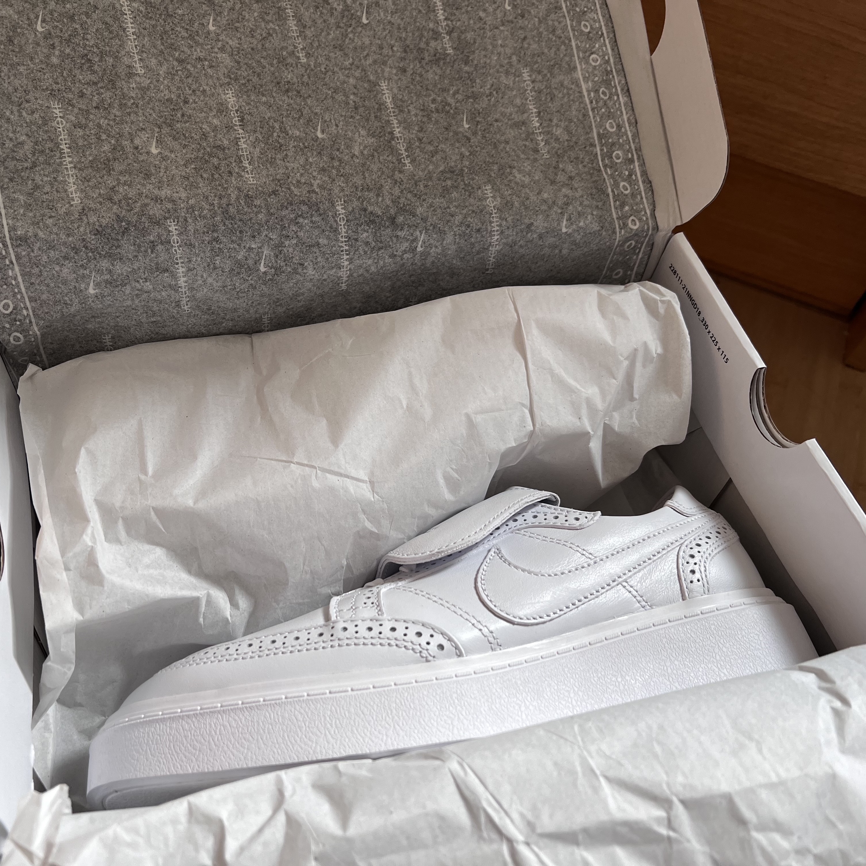 Nike x Peaceminusone Kwondo1 White 착용 스타일 - 3