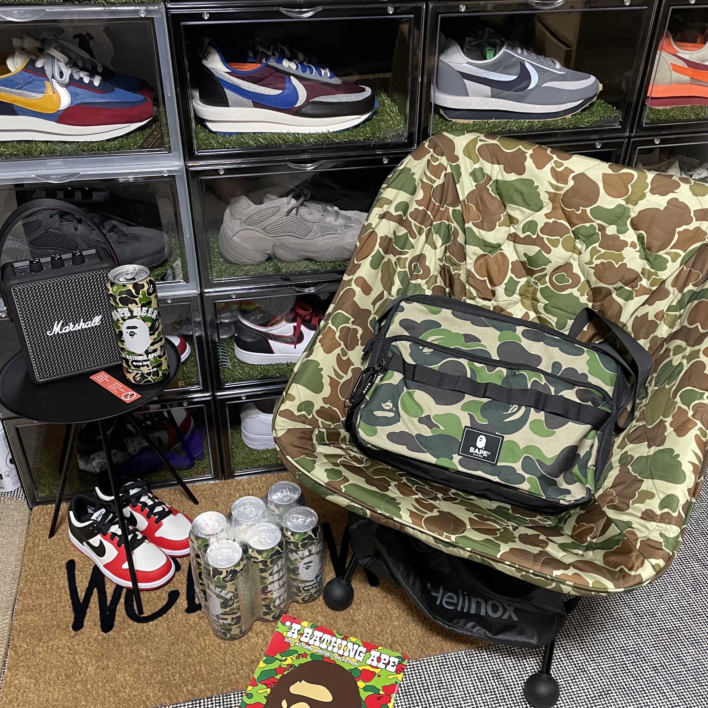 Helinox Tactical Field Cover Chair One Duck Camo Orange (Without Frame), Nike x Sacai x Undercover LDWaffle Night Maroon Team Royal 착용 스타일