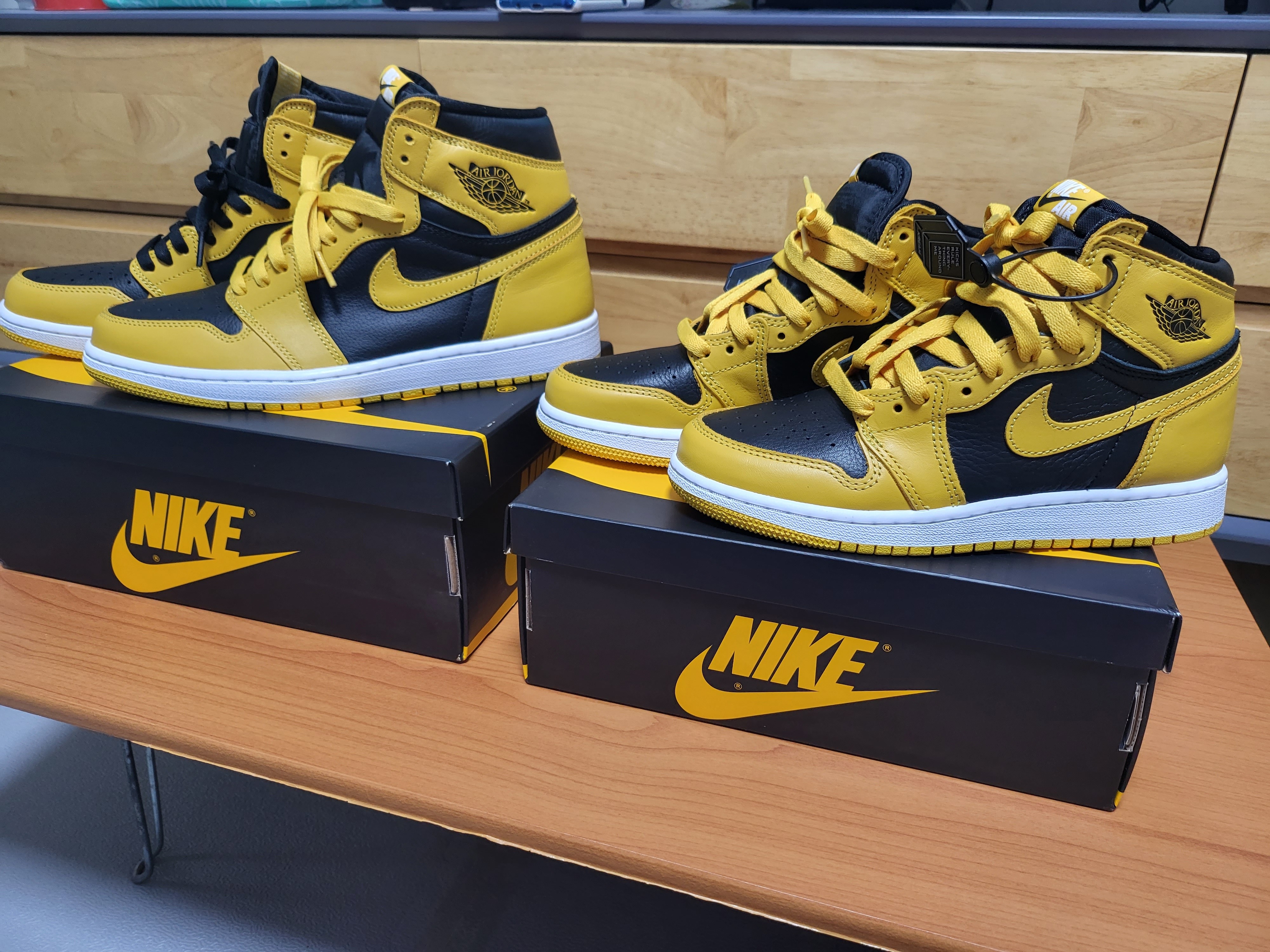Jordan 1 Retro High OG Pollen, (GS) Jordan 1 Retro High OG Pollen 착용 스타일 - 3