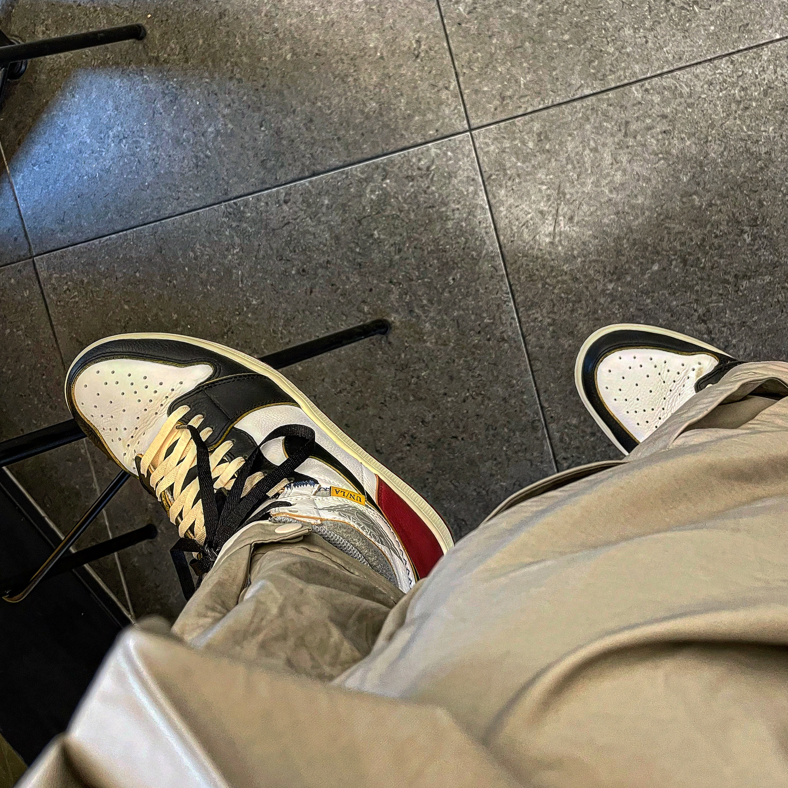 Jordan 1 x Union Retro High Black Toe 착용 스타일
