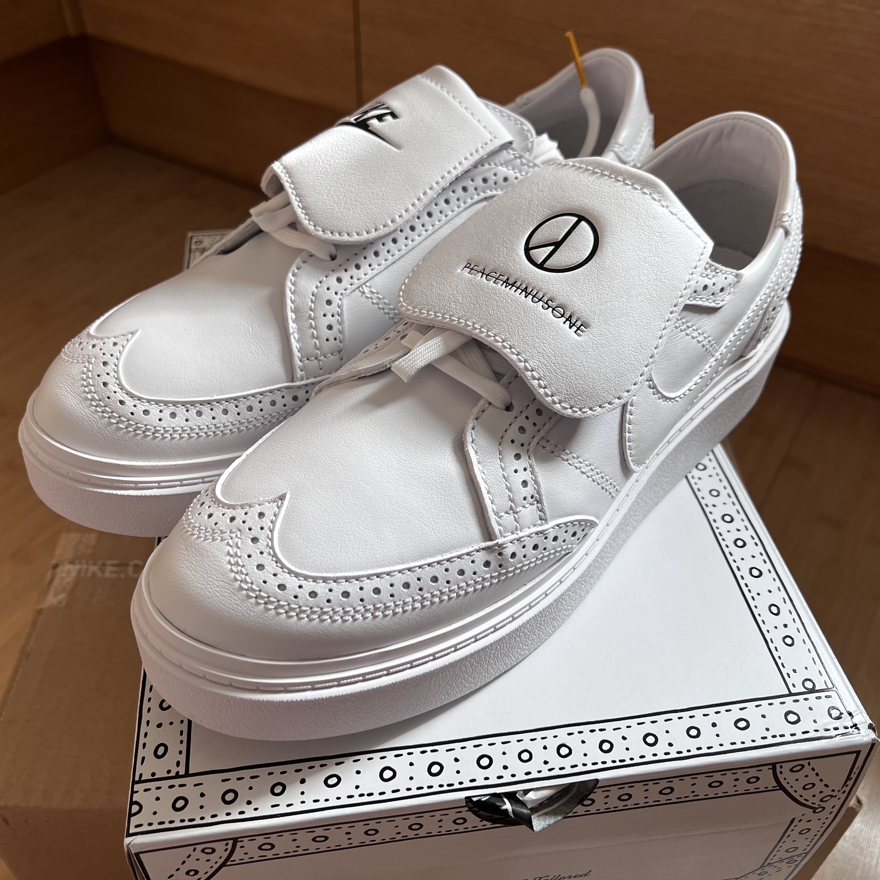 Nike x Peaceminusone Kwondo1 White 착용 스타일 - 1