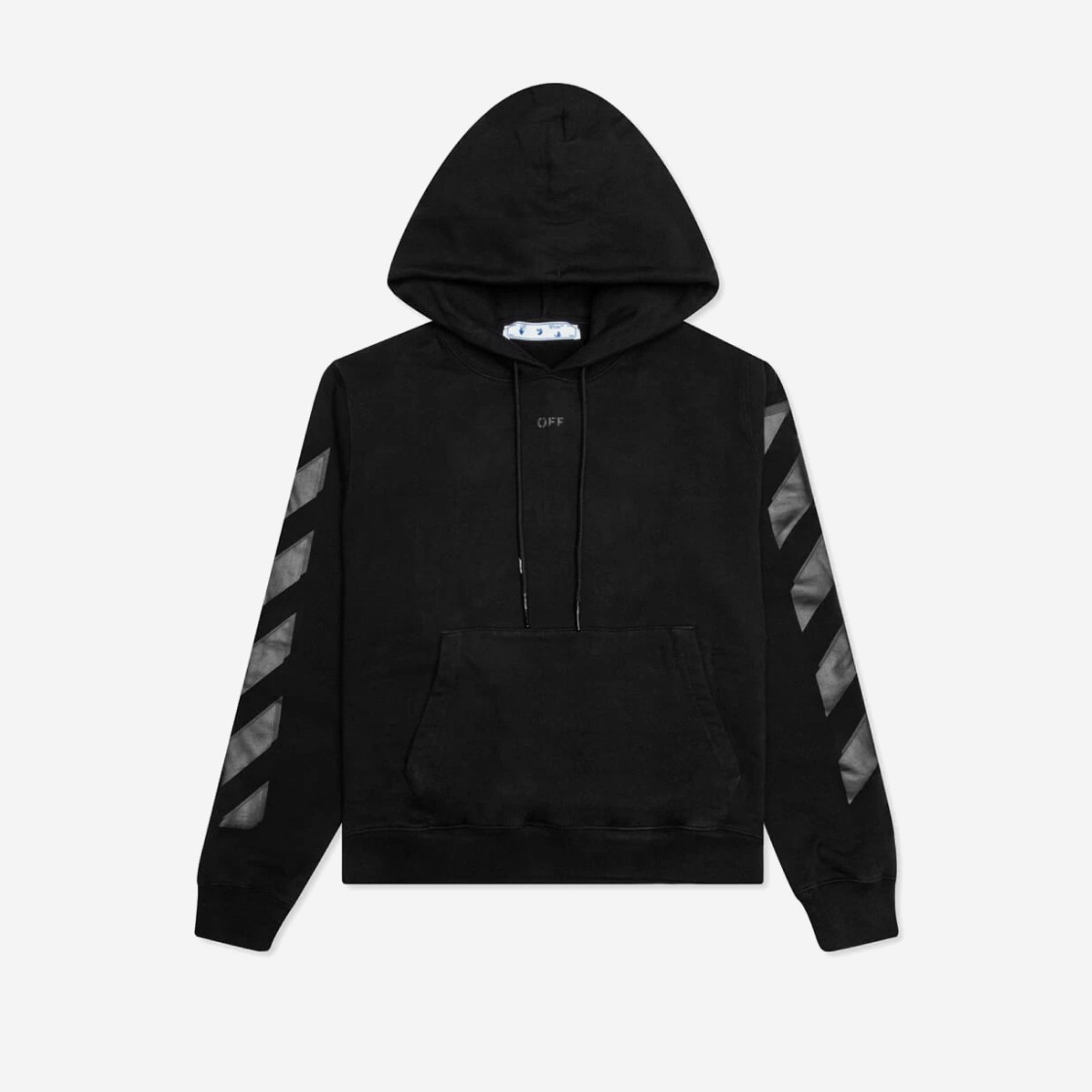 Off-White Rubber Arrow Slim Hoodie Black 상세 이미지 2