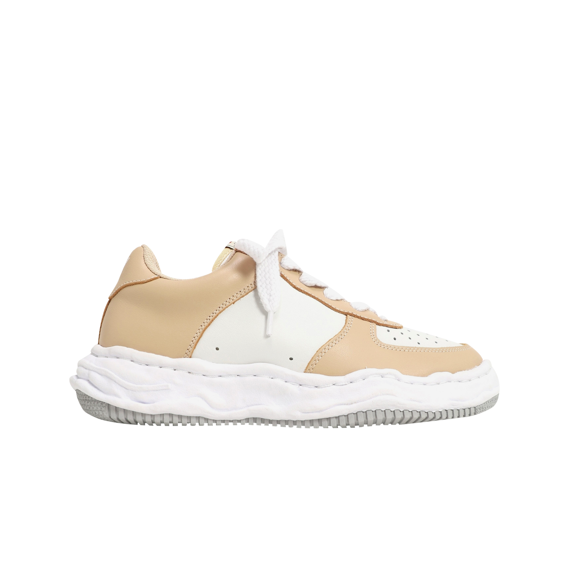 메종 미하라 야스히로 웨인 OG 솔 레더 로우탑 스니커즈 베이지 화이트(Maison Mihara Yasuhiro Wayne OG Sole Leather Low-top Sneakers Beige White)