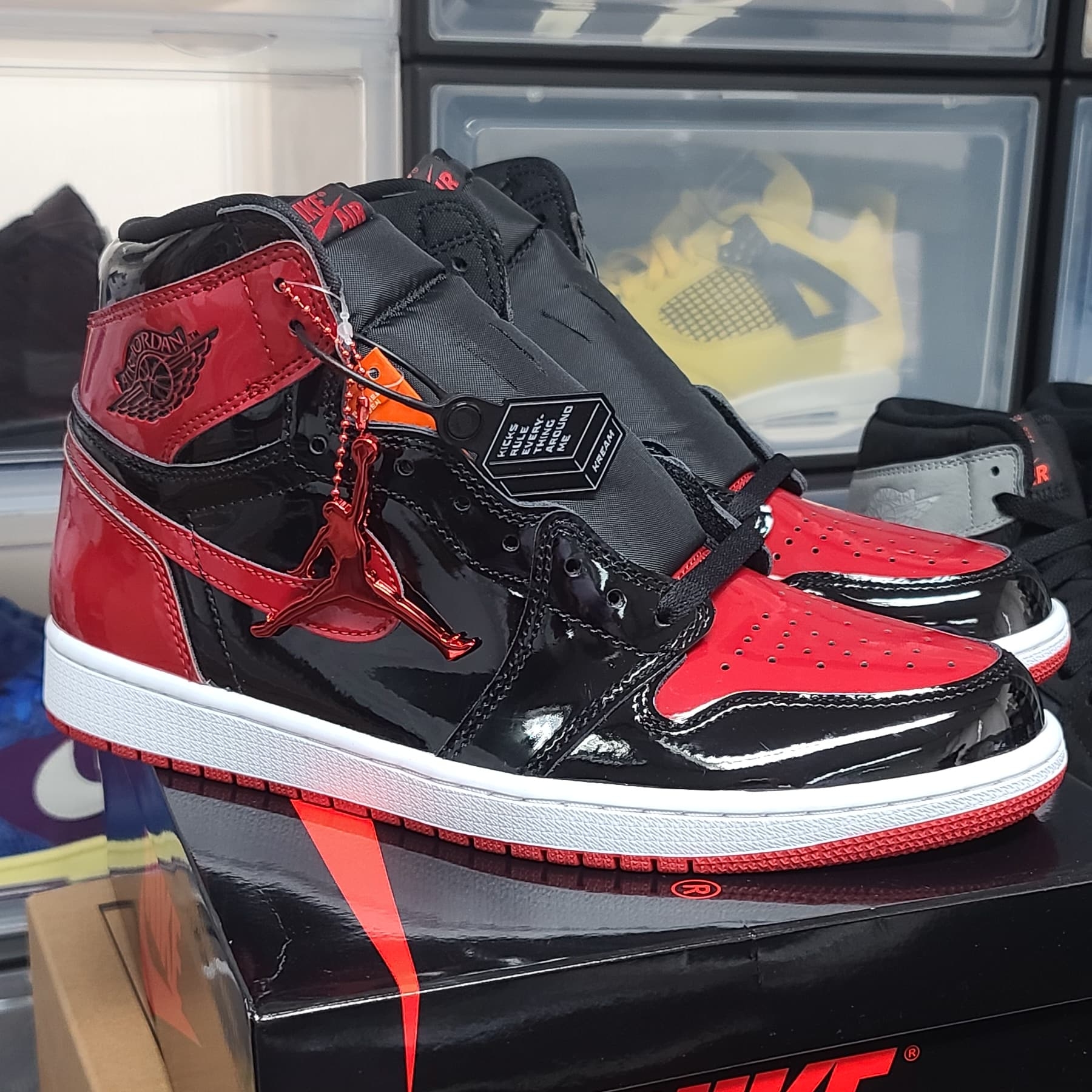 Jordan 1 Retro High OG Patent Bred 착용 스타일