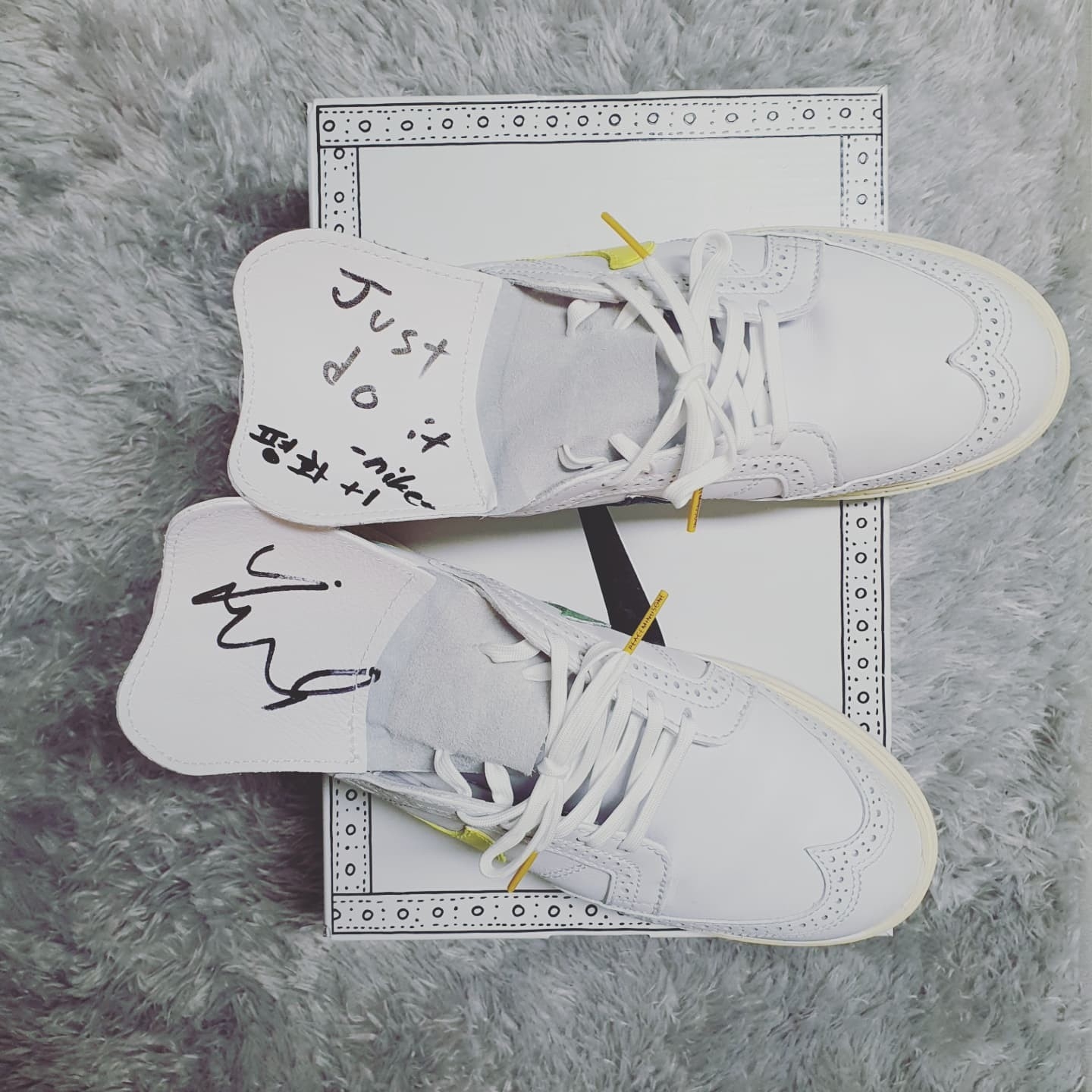 Nike x Peaceminusone Kwondo1 White 착용 스타일 - 1