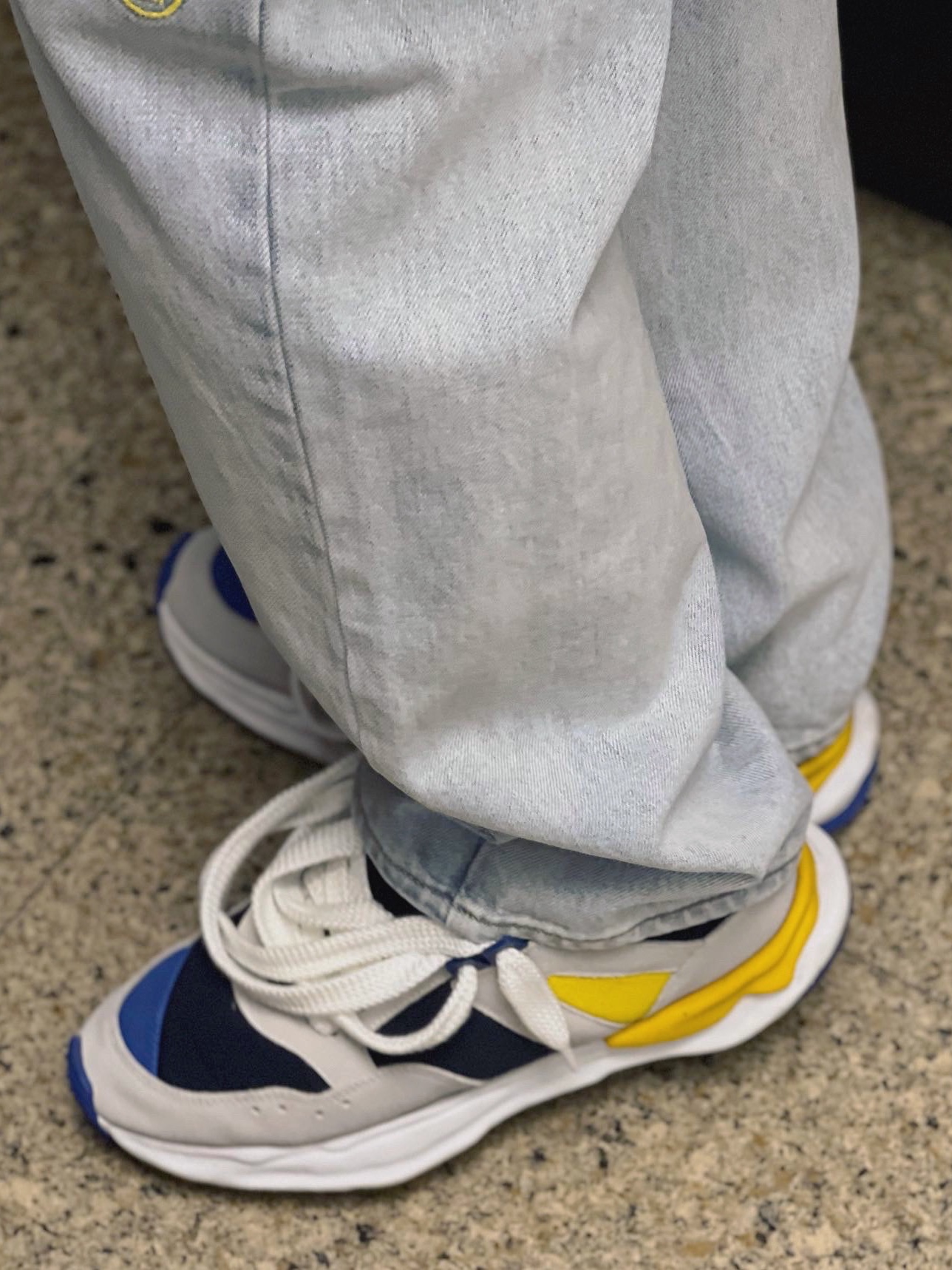 Maison Mihara Yasuhiro x Nigel Cabourn FR Army Sneakers Navy 착용 스타일 - 3