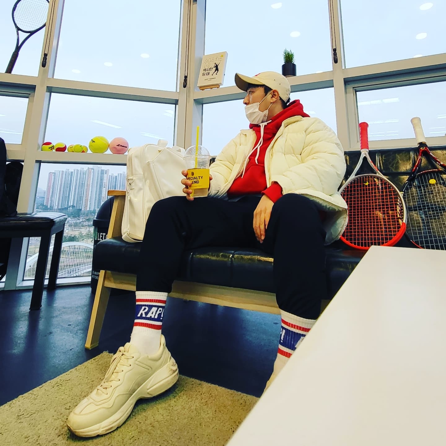 Supreme Waxed Cotton Camp Cap Natural - 21FW, Gucci Rhyton Leather Sneakers Logo 착용 스타일 - 2