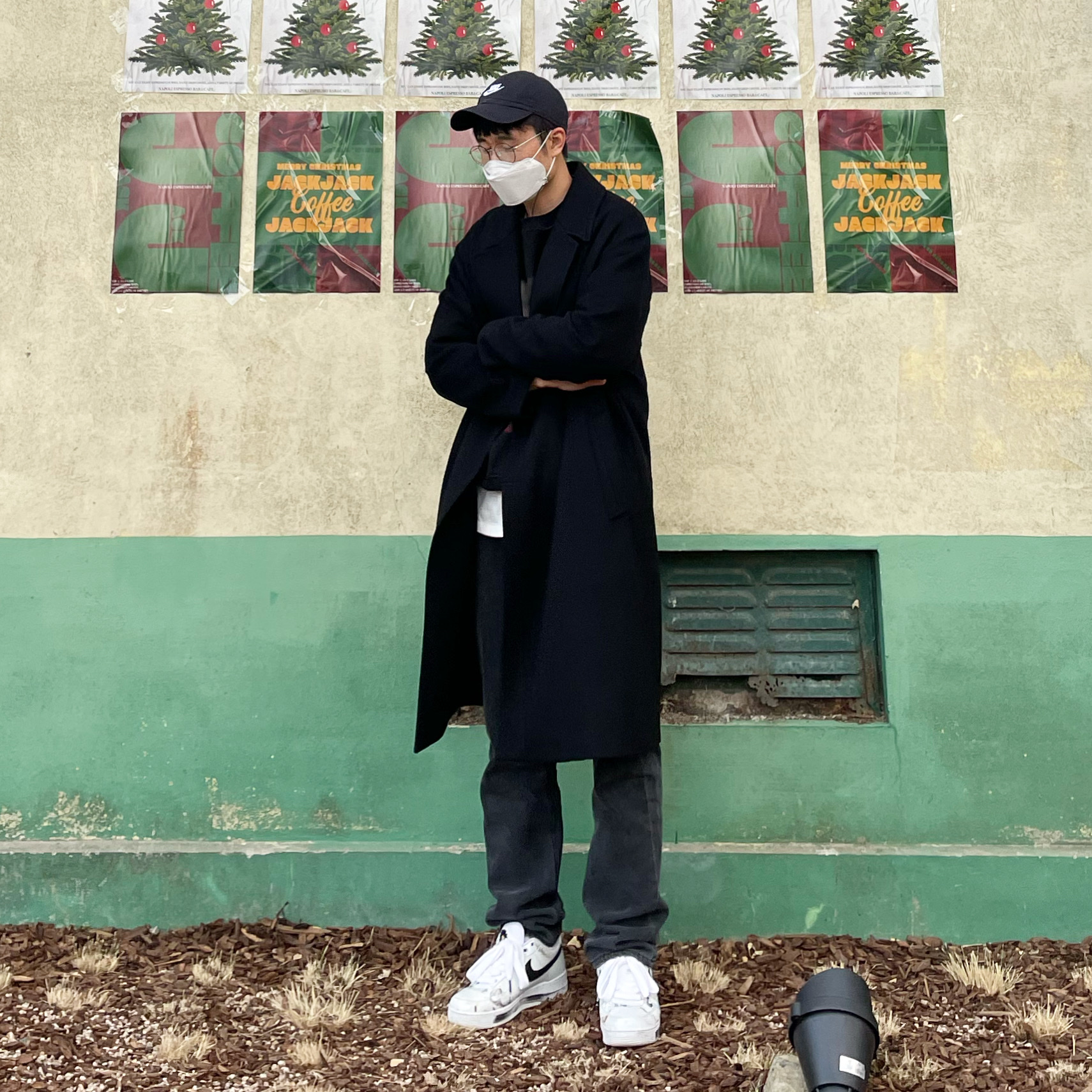 Nike x Peaceminusone Air Force 1 Low Para-Noise 2.0 착용 스타일