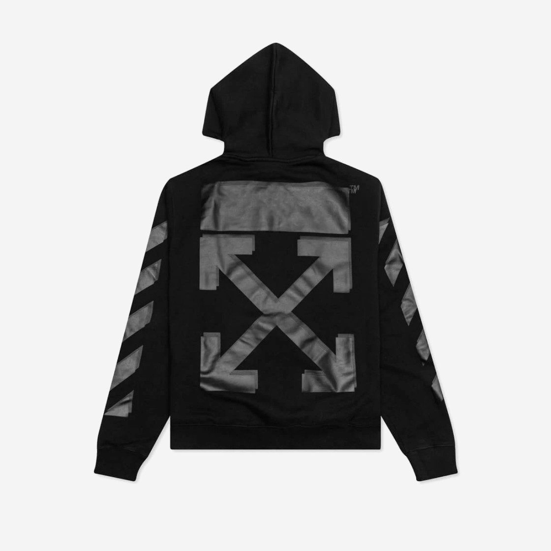 Off-White Rubber Arrow Slim Hoodie Black 상세 이미지 1