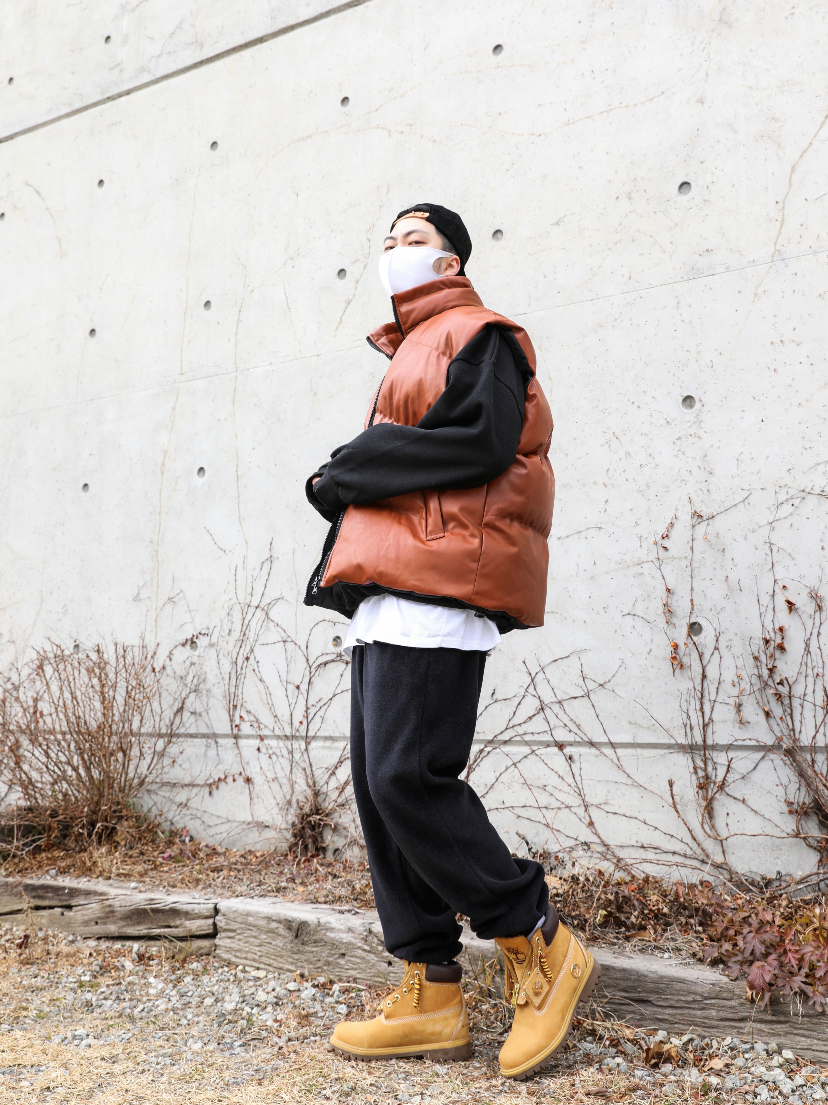 Timberland x Comme des Garcons Shirt x Supreme 6 Inch Boot Wheat - Medium 착용 스타일 - 1