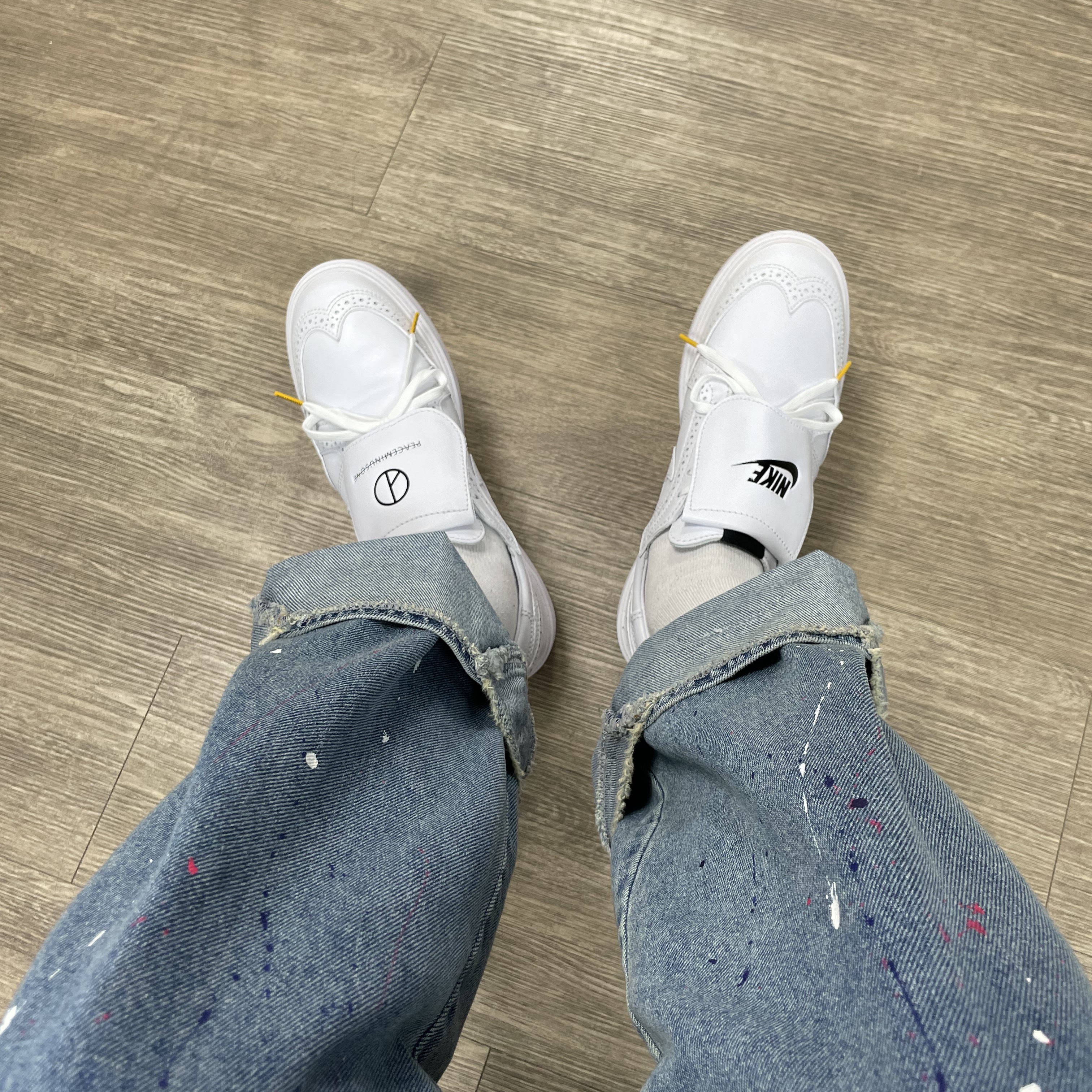 Nike x Peaceminusone Kwondo1 White ์ฐฉ์ฉ ์คํ์ผ