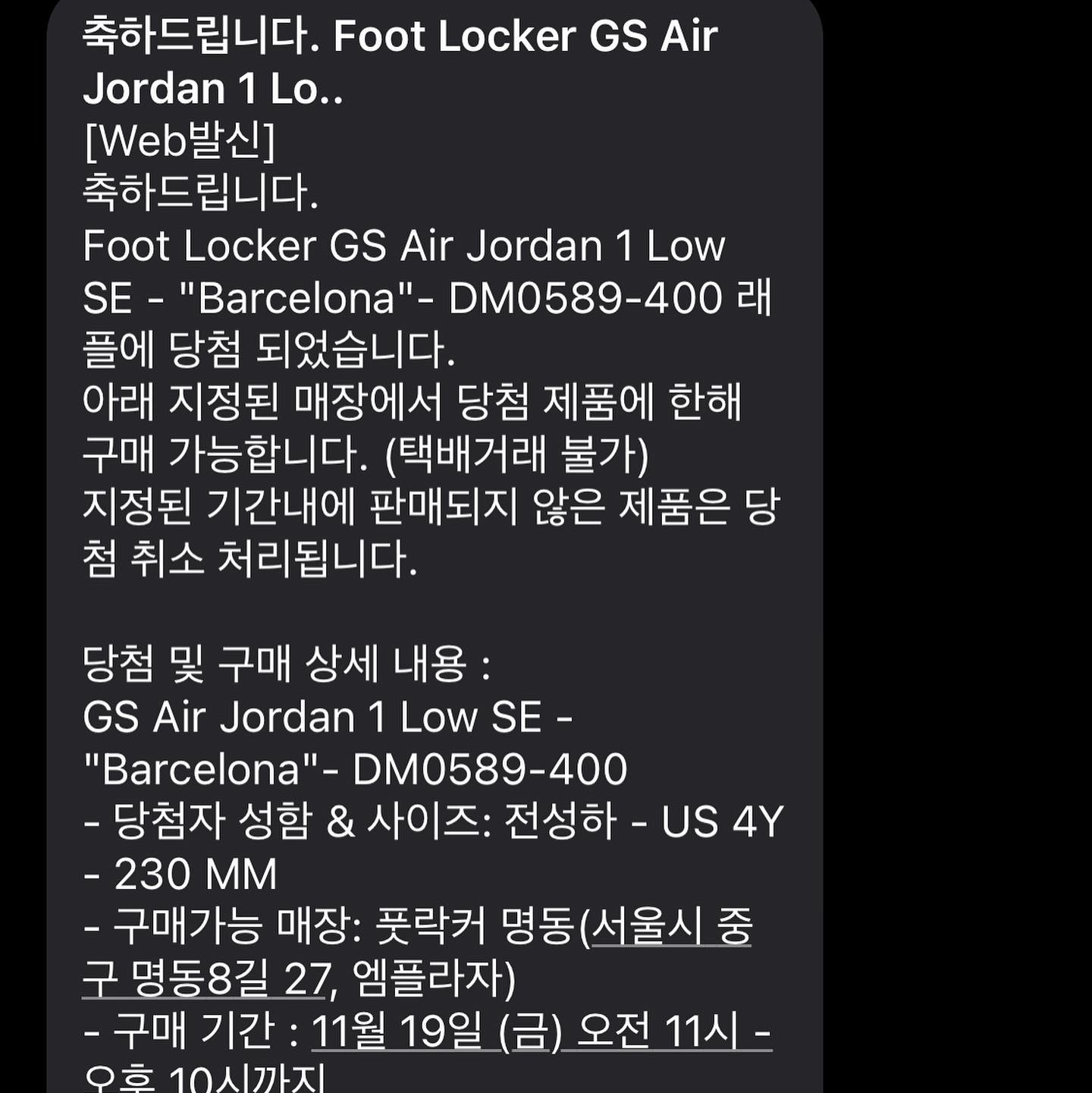 (GS) Jordan 1 Low SE Barcelona 착용 스타일 - 2