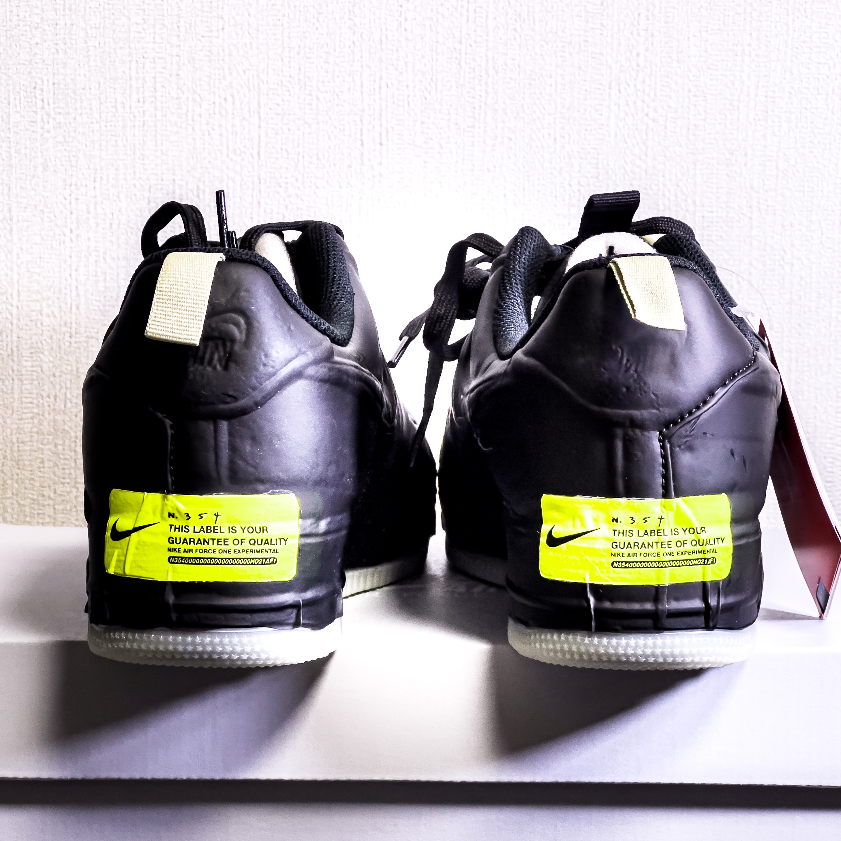 Nike Air Force 1 Low Experimental Black Olive Aura 착용 스타일 - 4