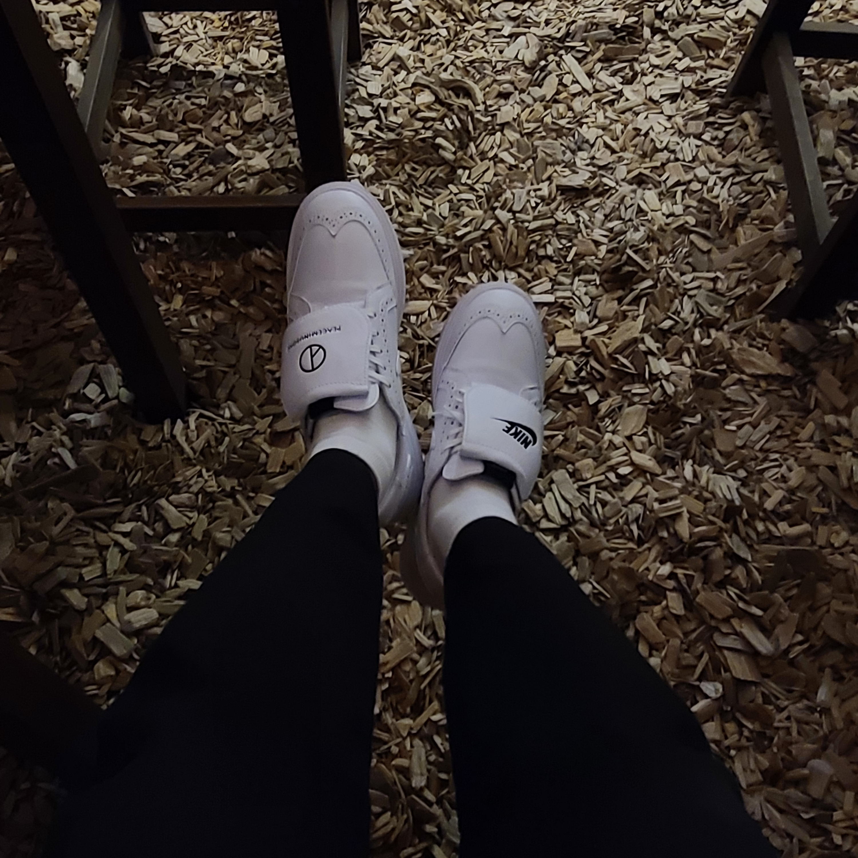 Nike x Peaceminusone Kwondo1 White 착용 스타일 - 1