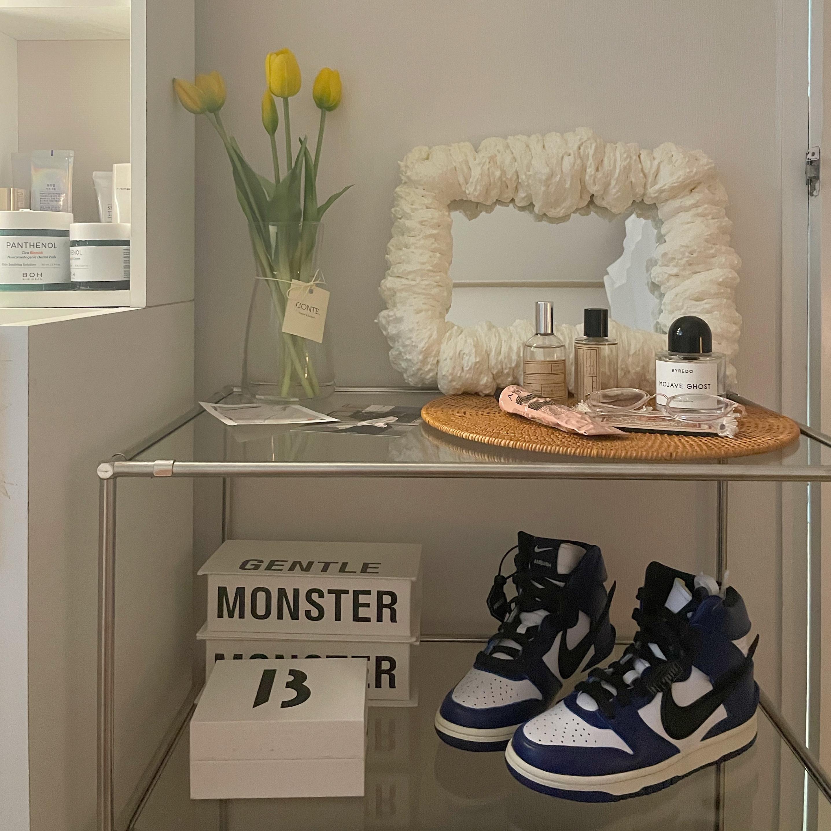 Nike x Ambush Dunk High Deep Royal Blue 착용 스타일