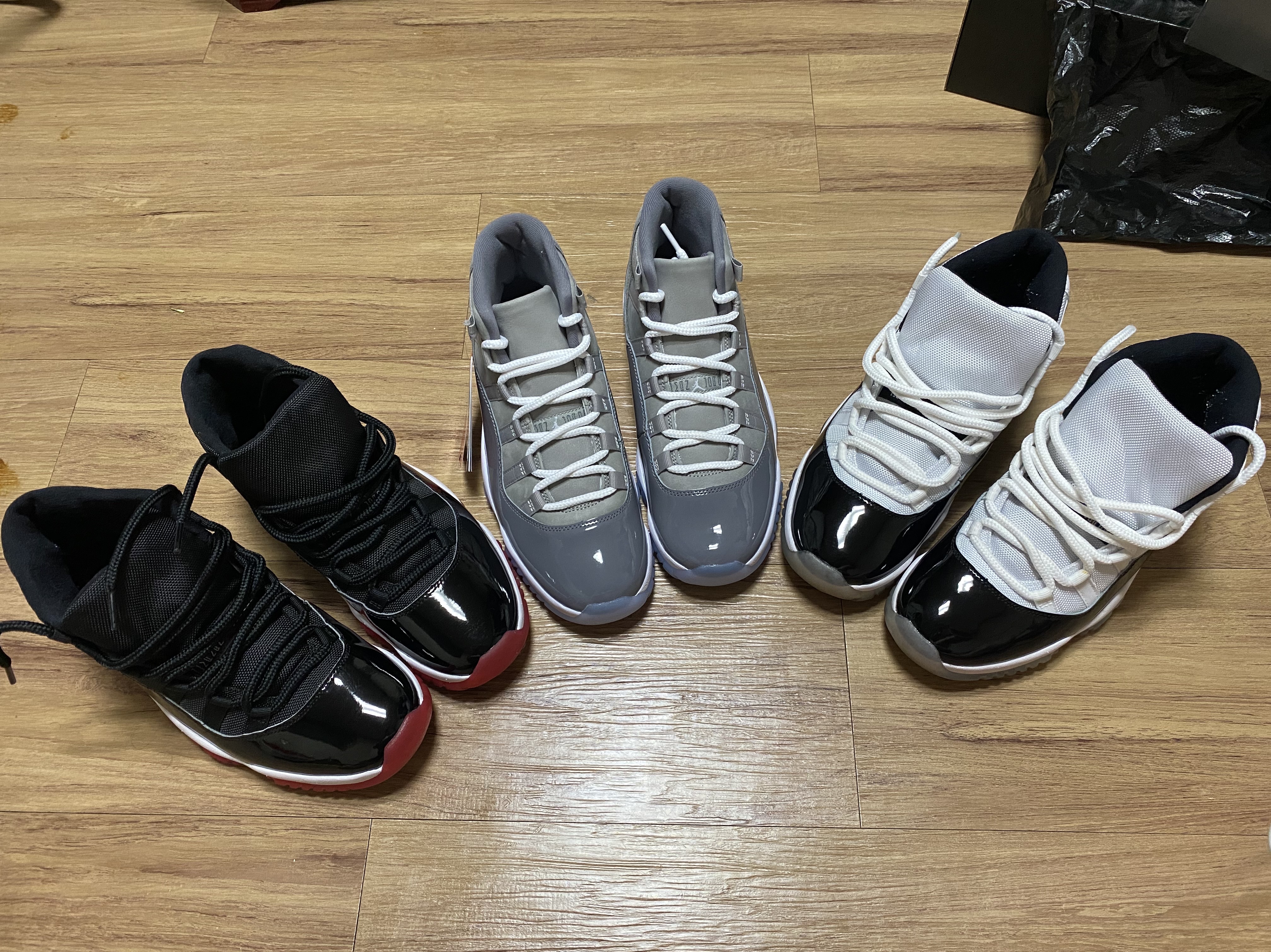 Jordan 11 Retro Cool Grey 2021, Jordan 11 Retro Concord 2018 착용 스타일
