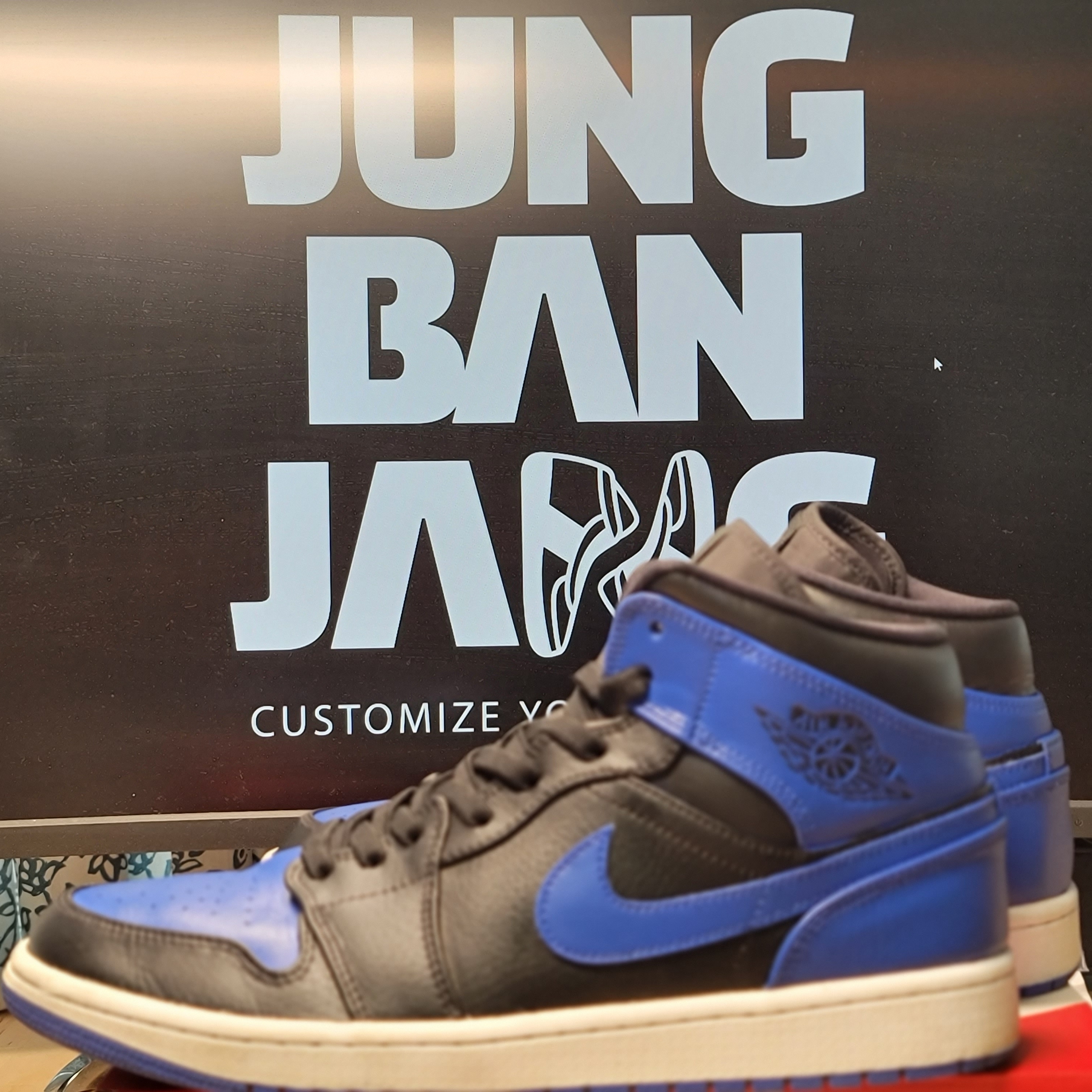 Jordan 1 Mid Racer Blue 착용 스타일 - 3
