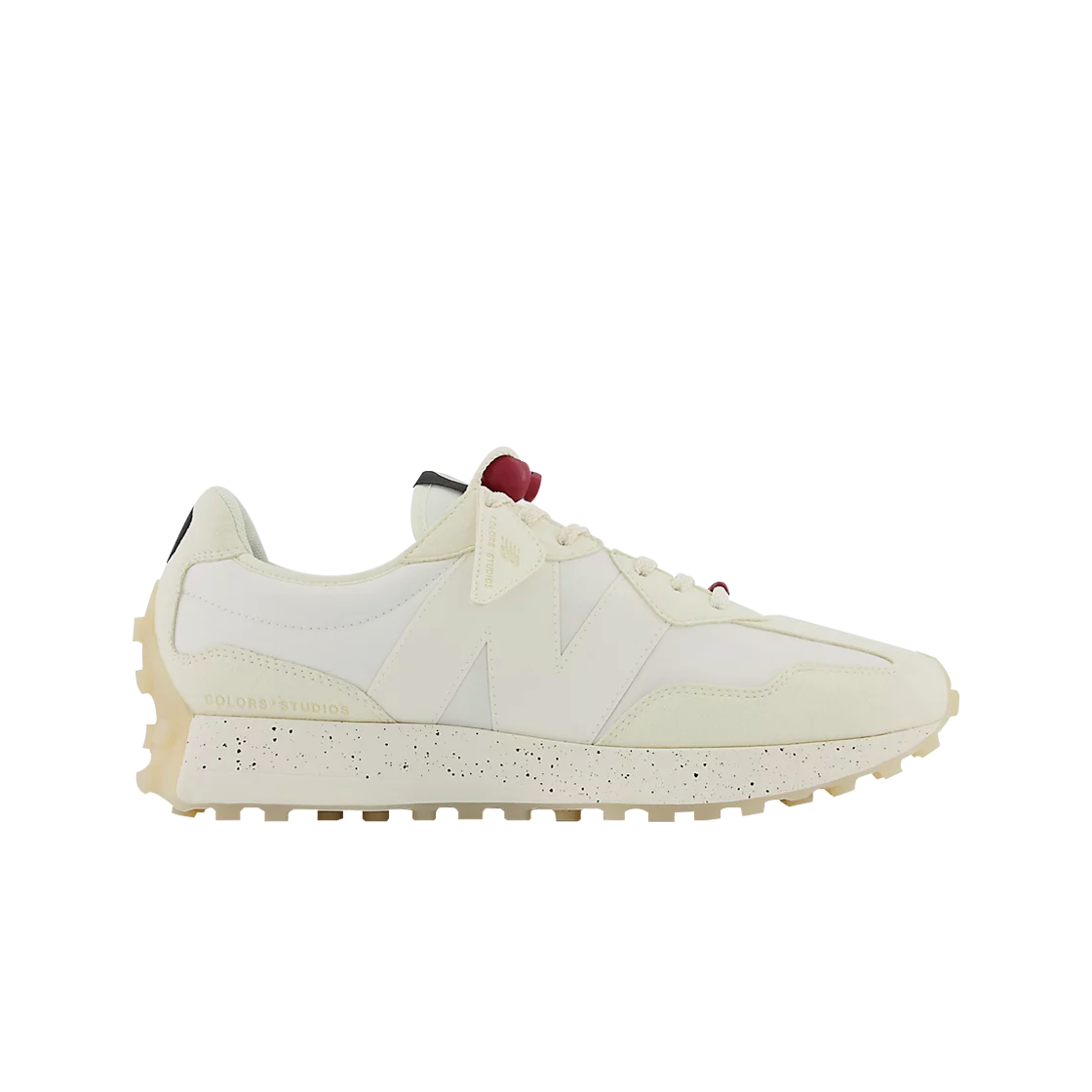 MS327CF New Balance x ColorsxStudios 327 Snow White Rumba Red