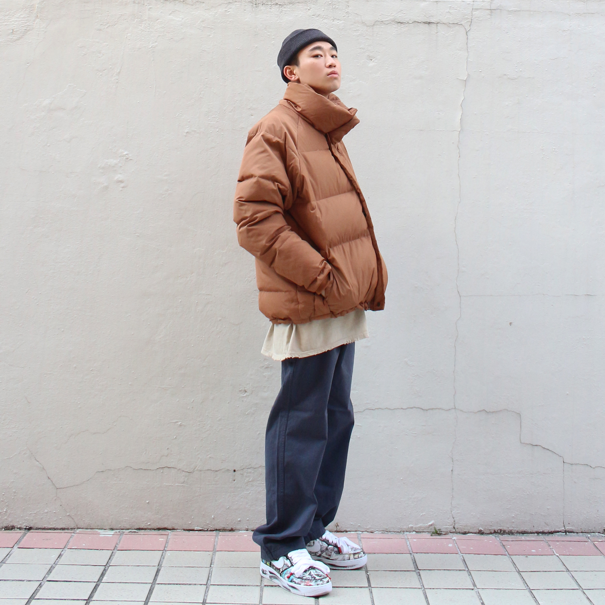 Nike x Peaceminusone Air Force 1 Low Para-Noise 착용 스타일