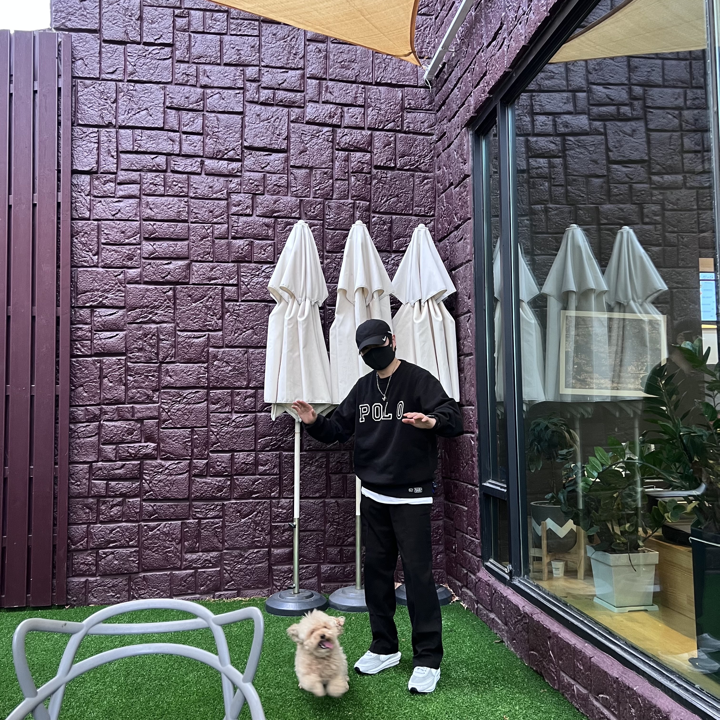 Nike x Sacai x Fragment LDWaffle Light Smoke Grey, Nike x Drake Nocta Golf Cap Black 착용 스타일