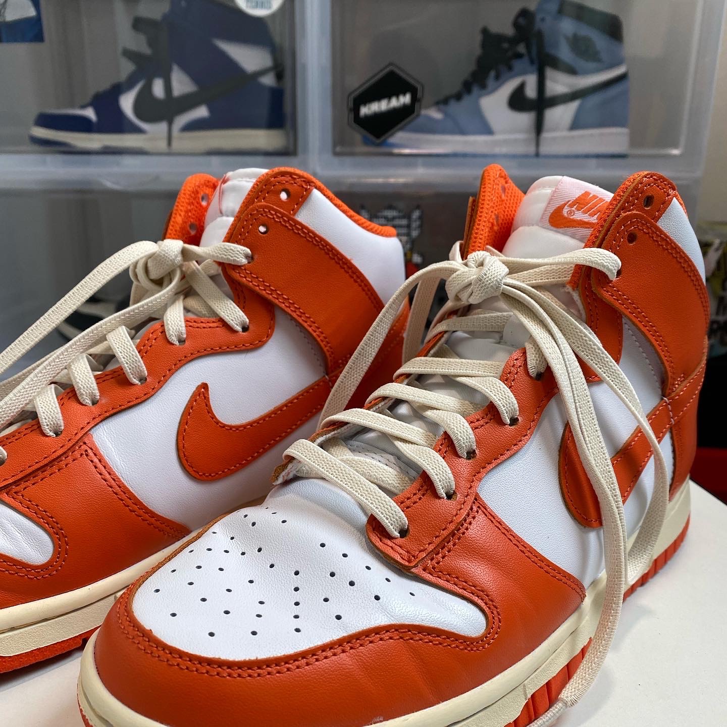 Nike Dunk High Retro Orange Blaze, Nike x Ambush Dunk High Deep Royal Blue 착용 스타일 - 2