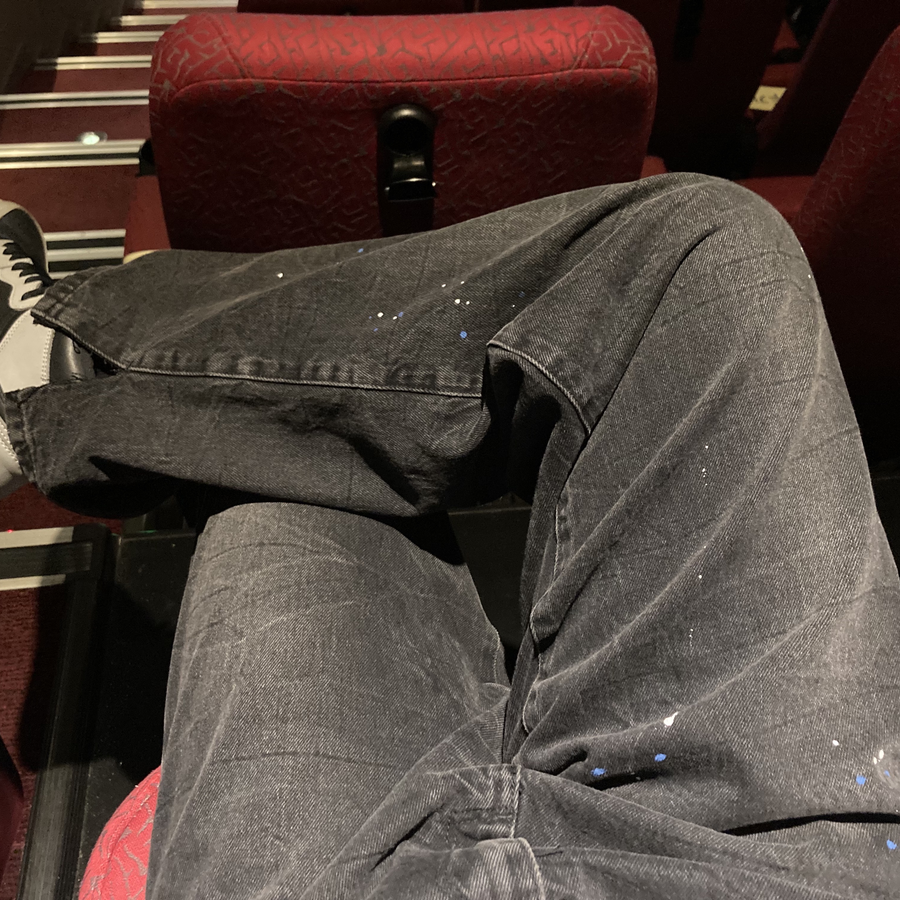 Zara x Ader Error Slit Jeans Black, Jordan 1 Retro High OG Shadow 2.0 착용 스타일 - 3