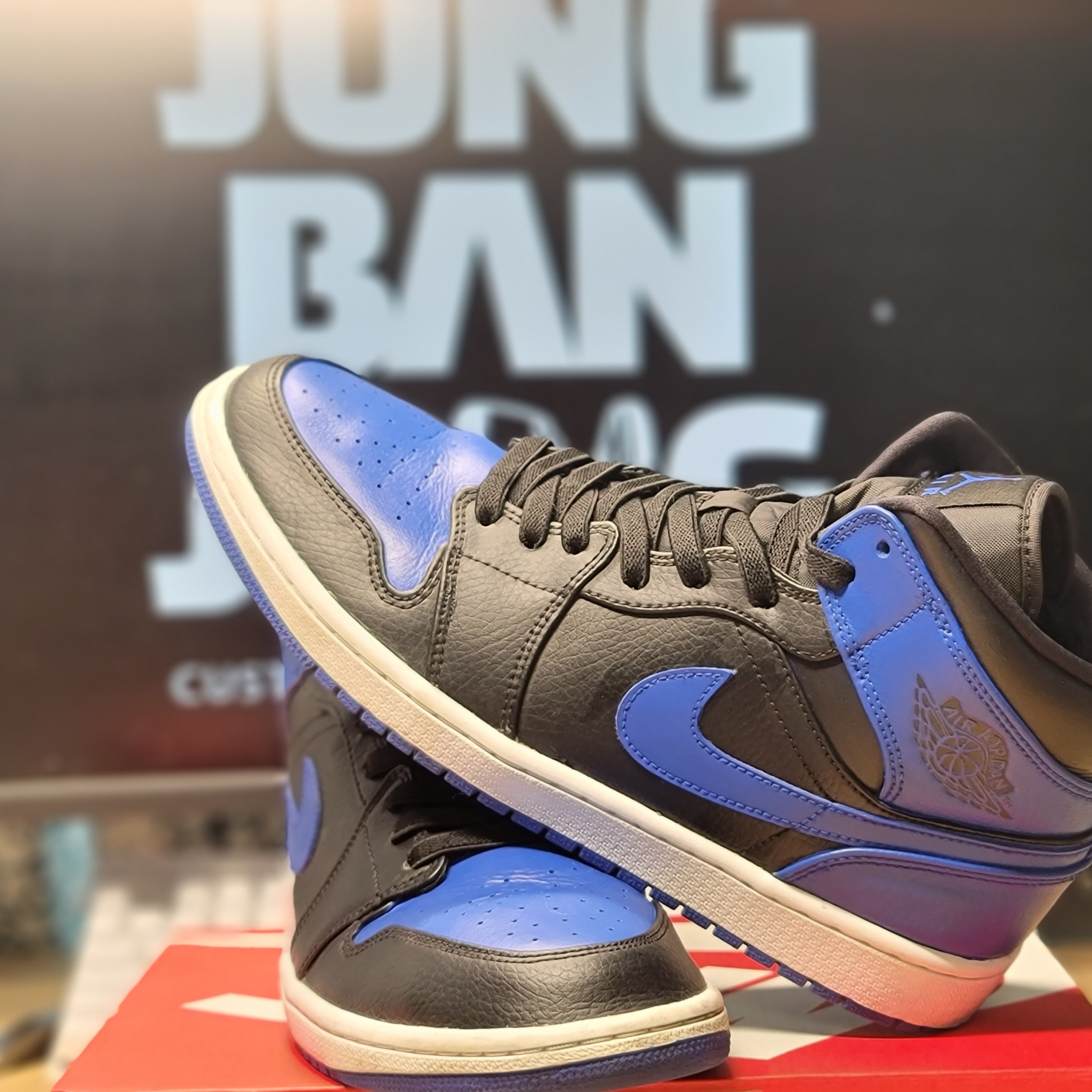 Jordan 1 Mid Racer Blue 착용 스타일 - 4