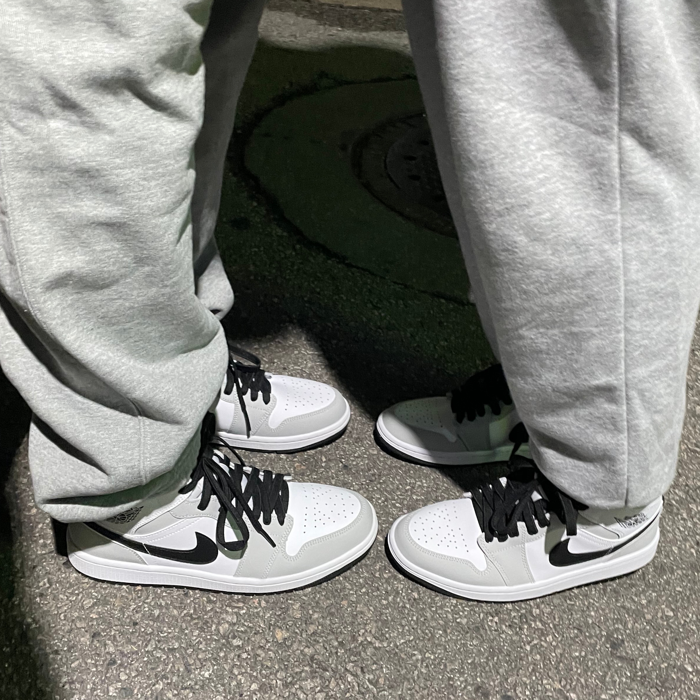 Nike x Stussy NRG ZR Fleece Pants Heather Grey - US/EU, (W) Jordan 1 Mid Grey Fog 착용 스타일 - 2