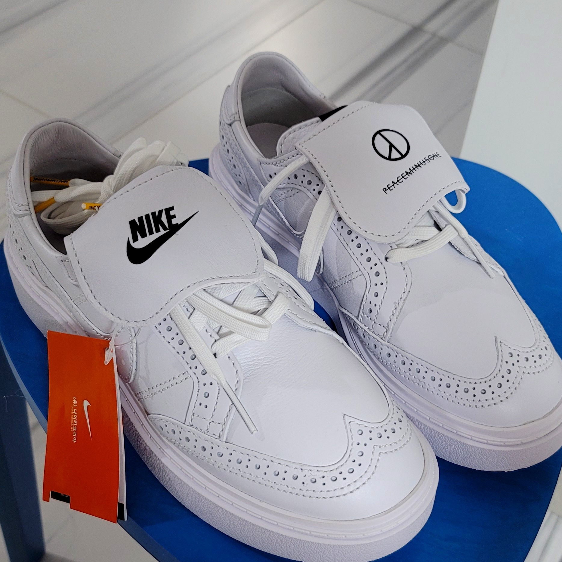 Nike x Peaceminusone Kwondo1 White 착용 스타일 - 2