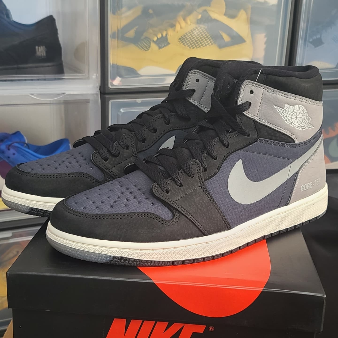 Jordan 1 Element Gore-Tex Particle Grey 착용 스타일 - 1