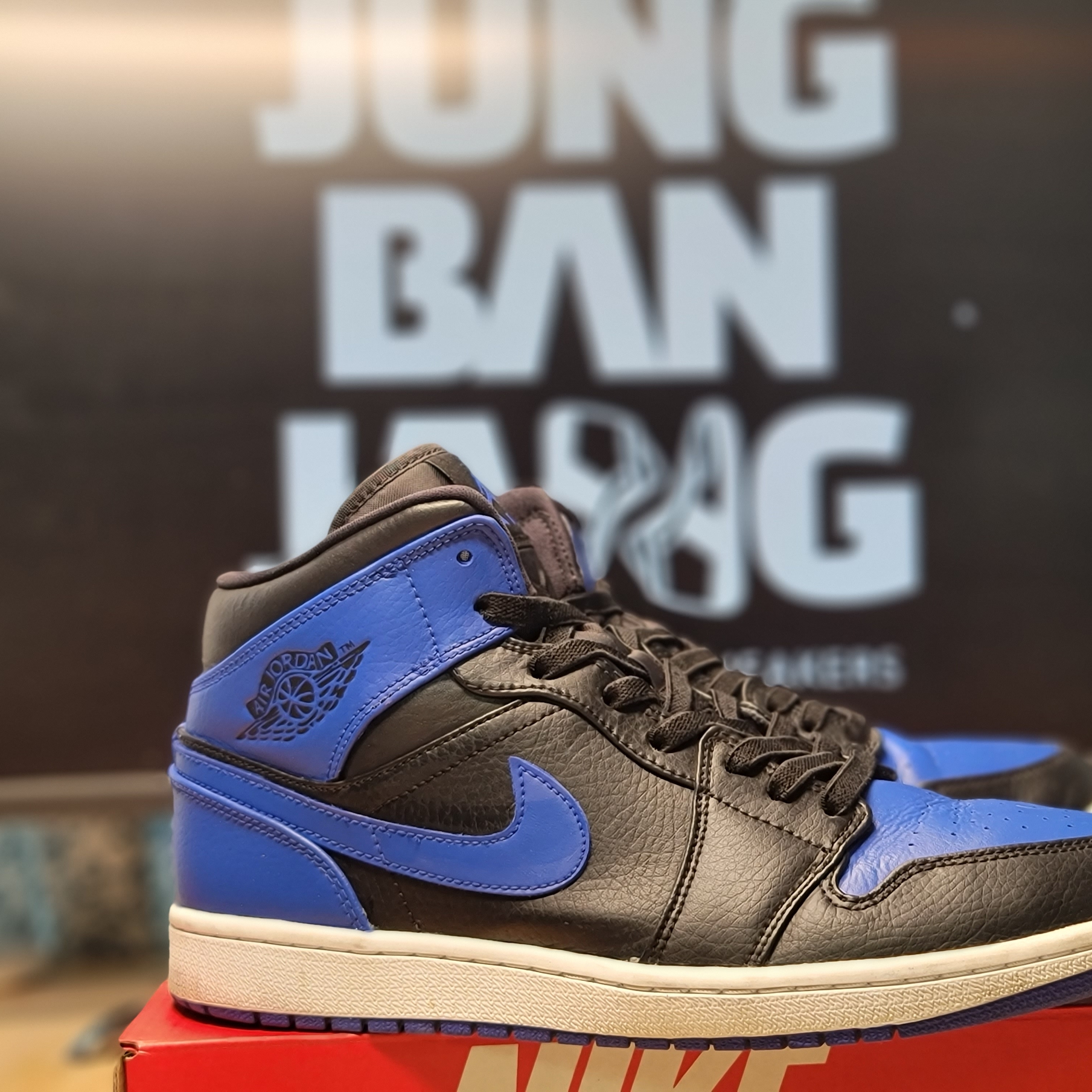 Jordan 1 Mid Racer Blue 착용 스타일 - 1