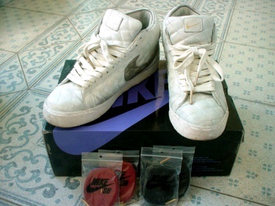 Nike x Supreme SB Blazer Red 2006, Nike x Supreme SB Blazer Sail 2006 착용 스타일 - 2