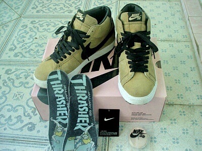 Nike x Supreme SB Blazer Red 2006, Nike x Supreme SB Blazer Sail 2006 착용 스타일 - 4