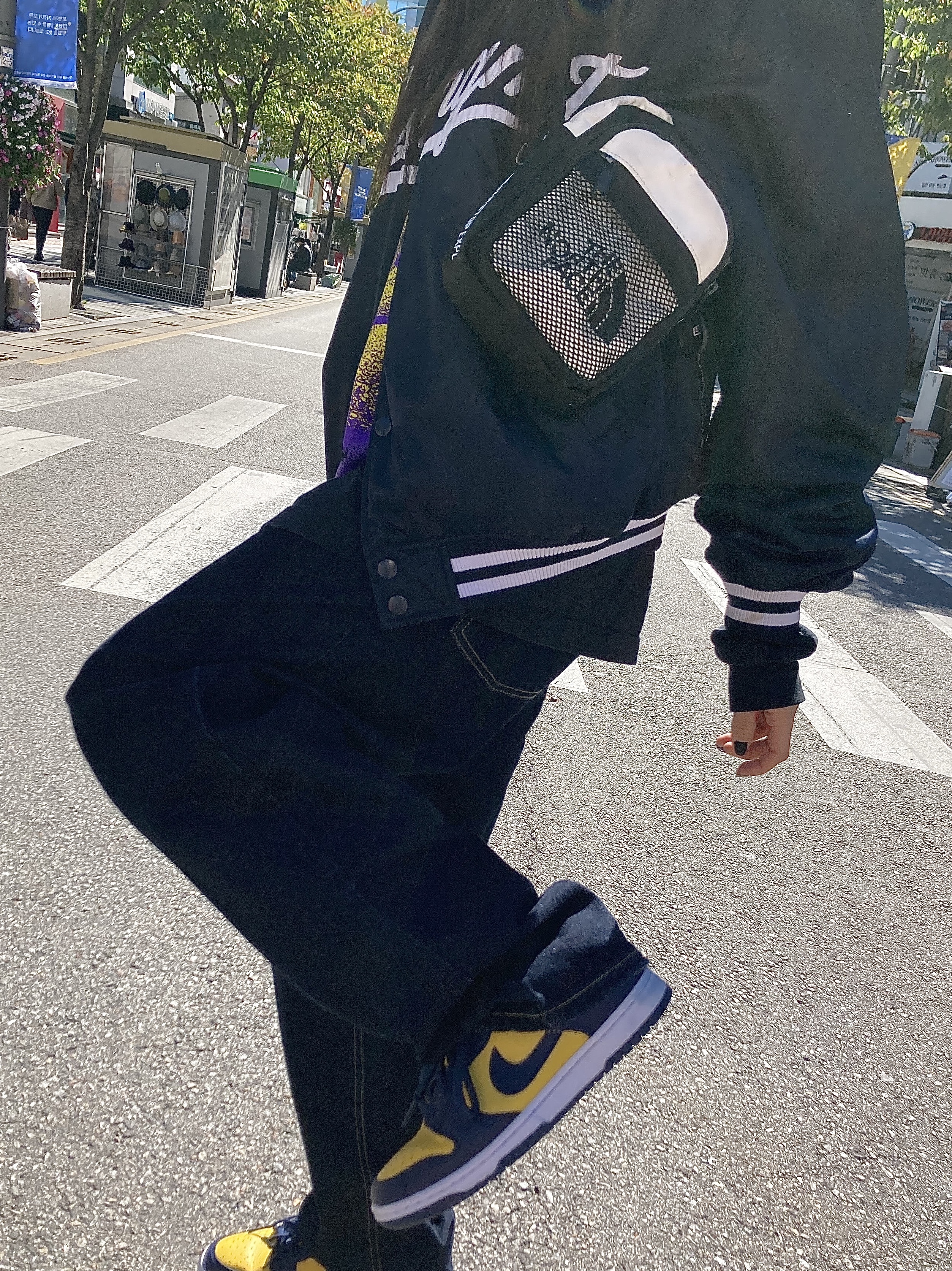 (GS) Nike Dunk Low Varsity Maize, (TD) Nike Dunk Low Varsity Maize 착용 스타일 - 1