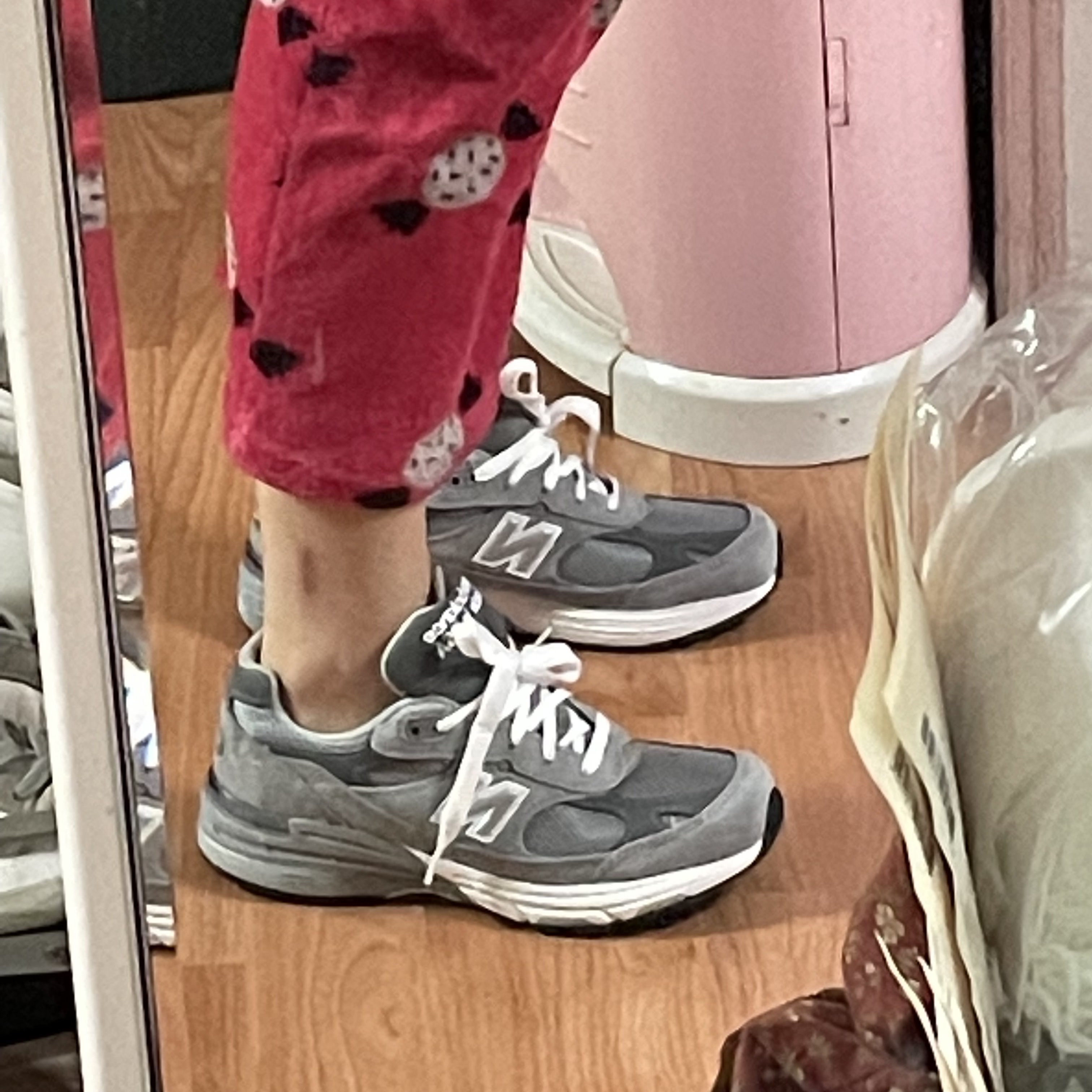 New Balance 992 Made in USA Grey - D Standard 착용 스타일